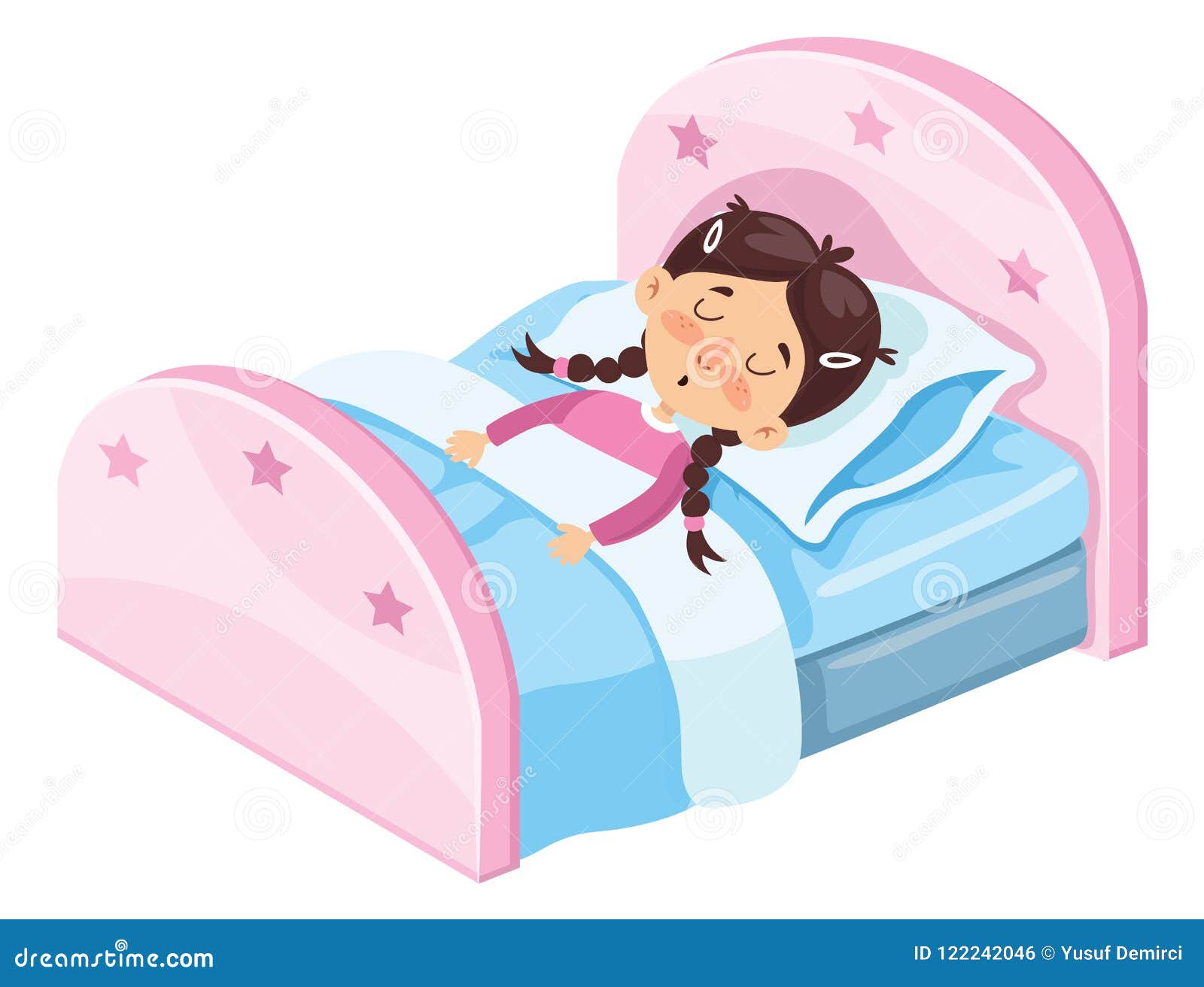 Vector Illustration of Kid Sleeping Stock Vector - Illustration of ...