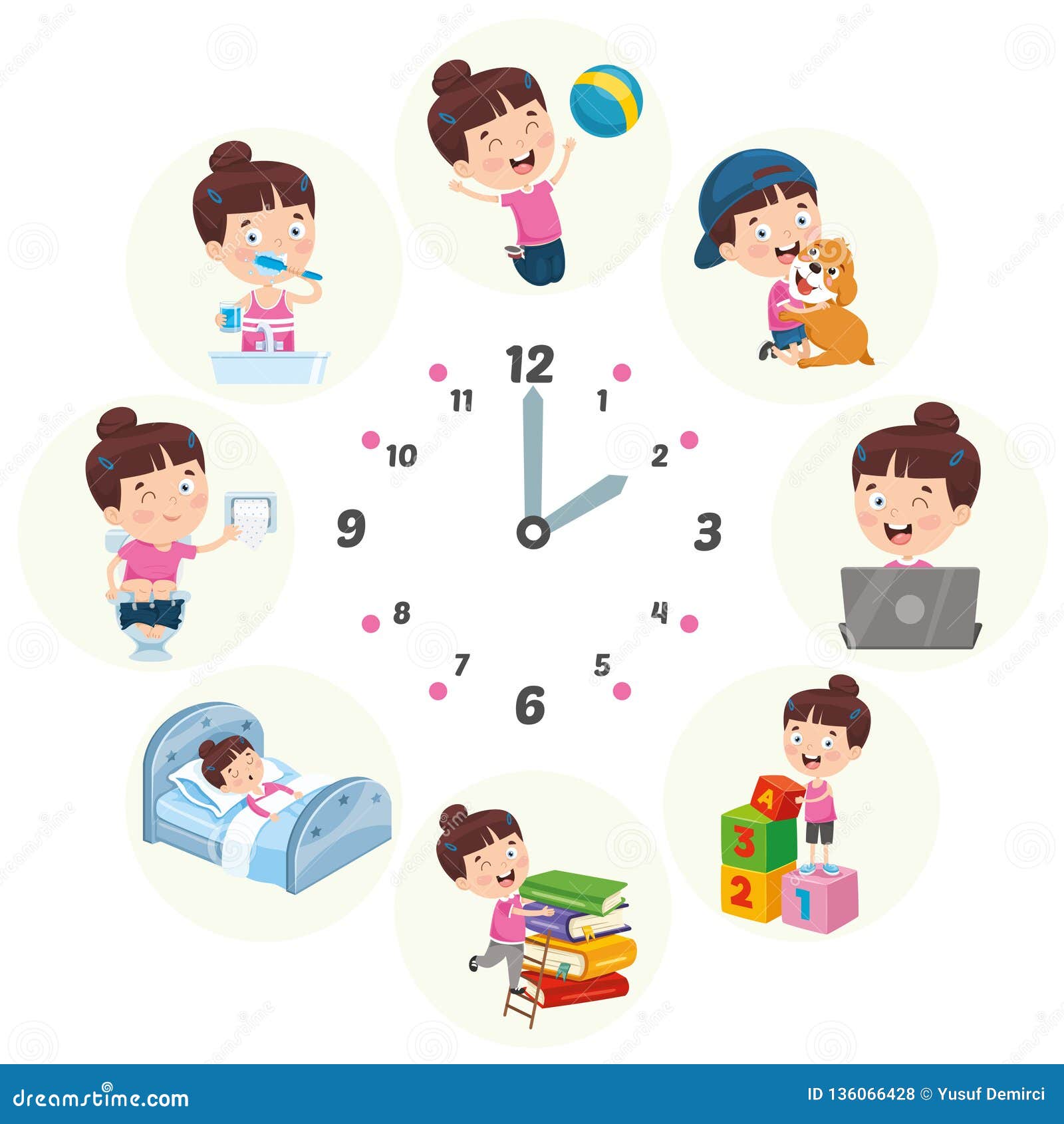 daily routine clipart pictures free