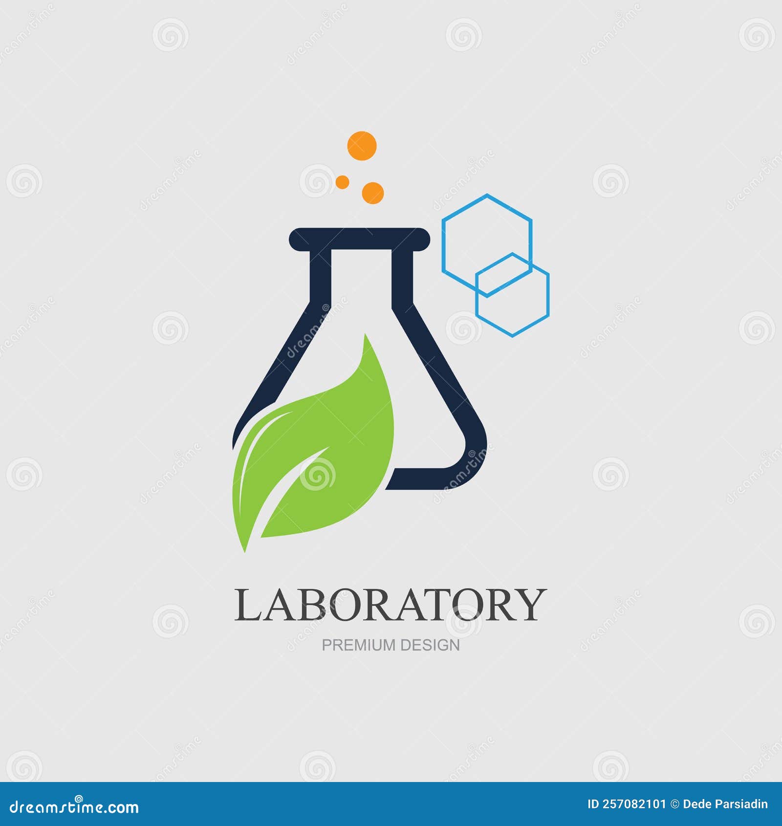 Vector Illustration of Lab Logo Design Template Stock Vector