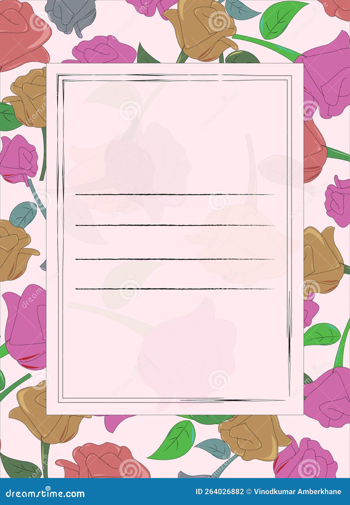  of letter, diary, weekly, notes paper . fuzzy wuzzy, super pink, camel, roman silver color rose on background.