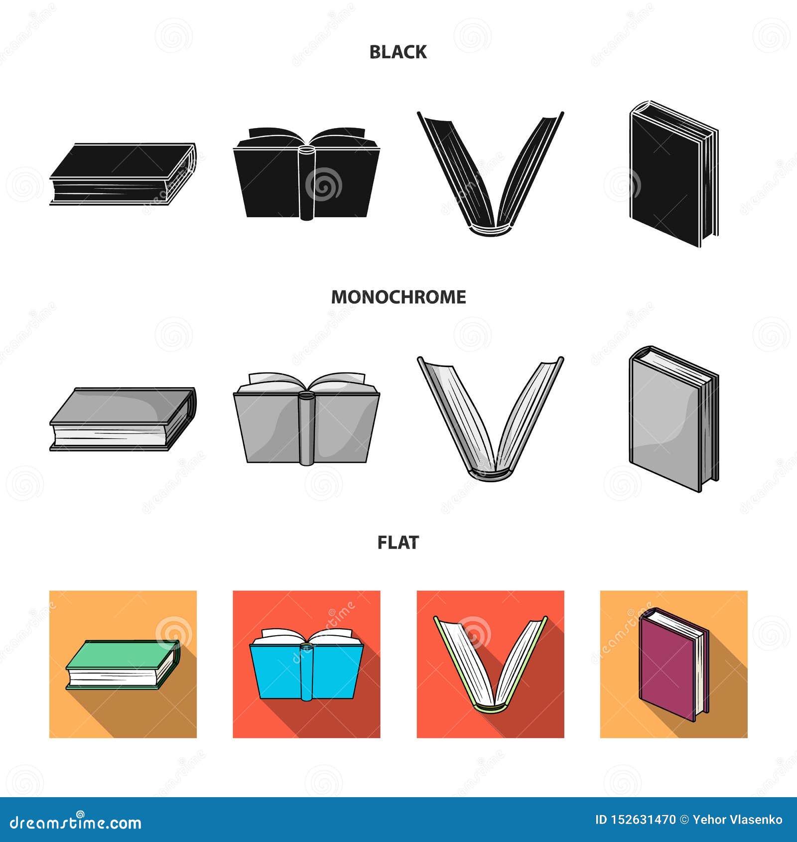 Download Vector Design Of Library And Textbook Icon. Collection Of Library And School Stock Vector ...