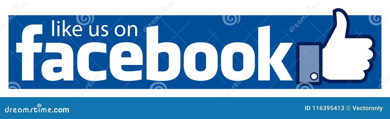 Like Us On Facebook Banner Editorial Stock Photo