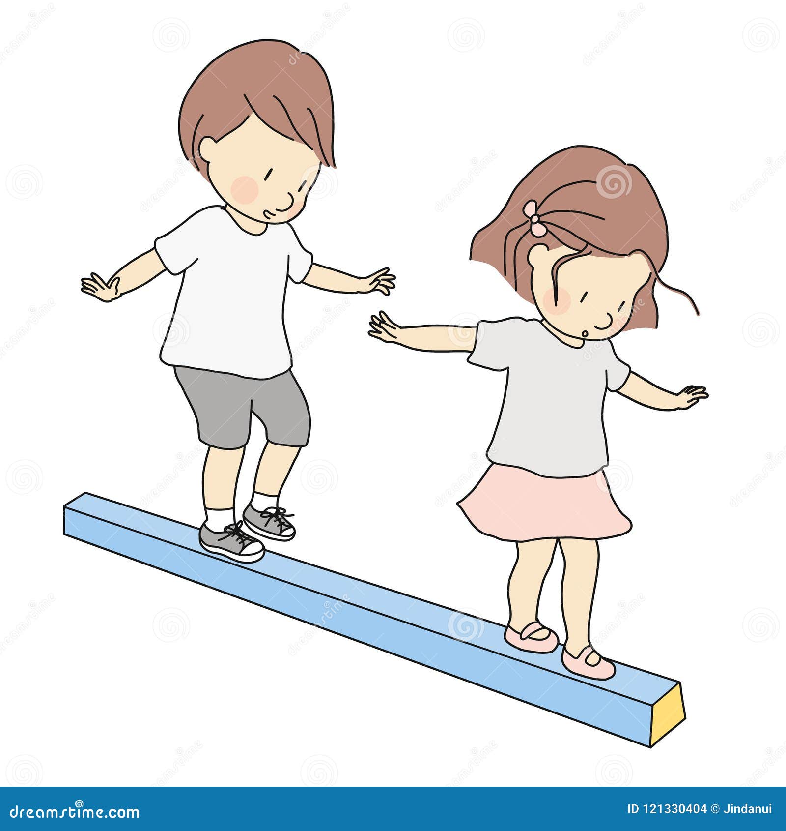 Happy Child Balance Beam Stock Illustrations – 16 Happy Child Balance Beam  Stock Illustrations, Vectors & Clipart - Dreamstime