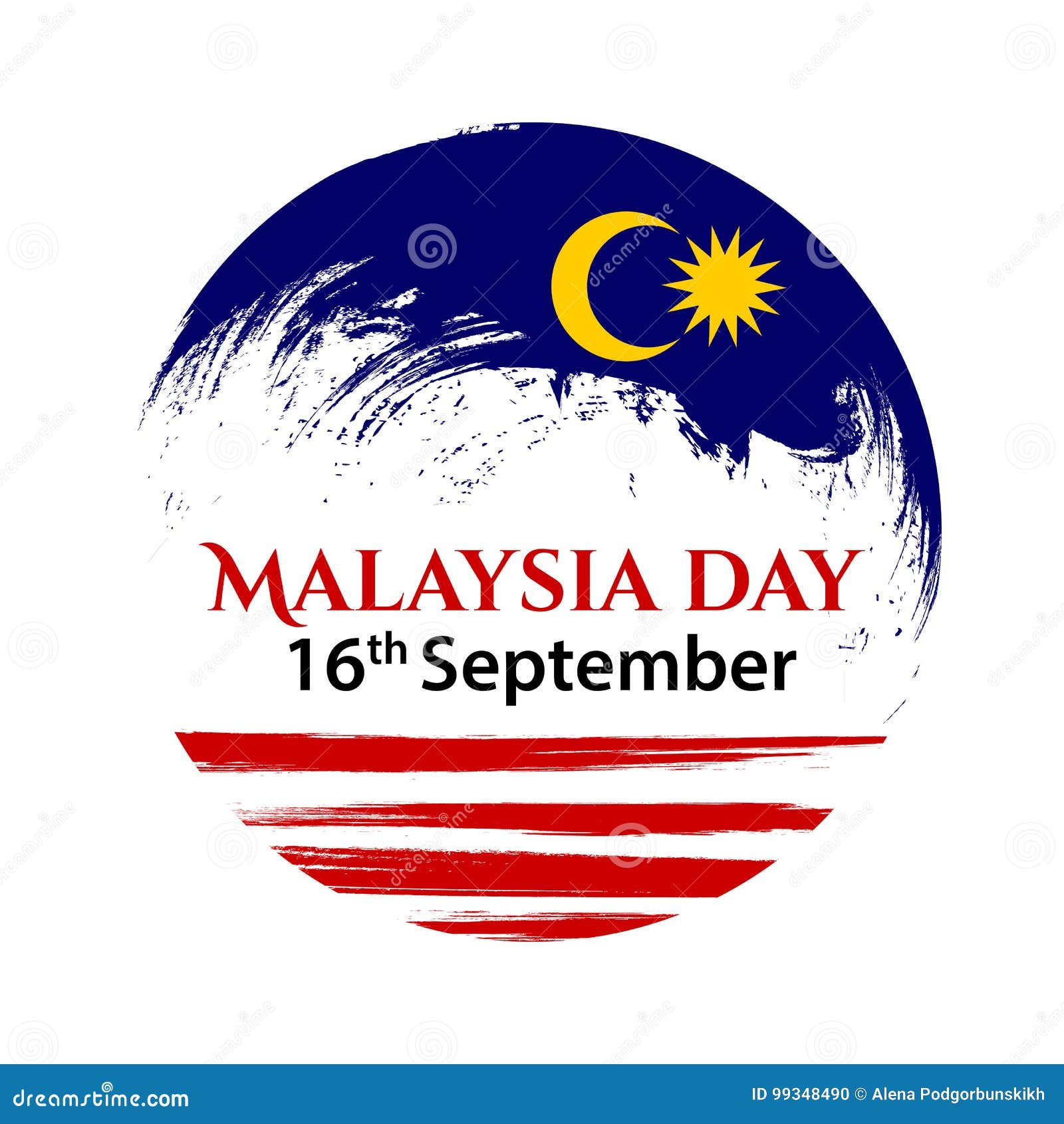 Vector Illustration For Malaysia National Day Malaysia Flag In Trendy Grunge Style 31 August Design Template For Stock Vector Illustration Of Patriotic Freedom 99348490