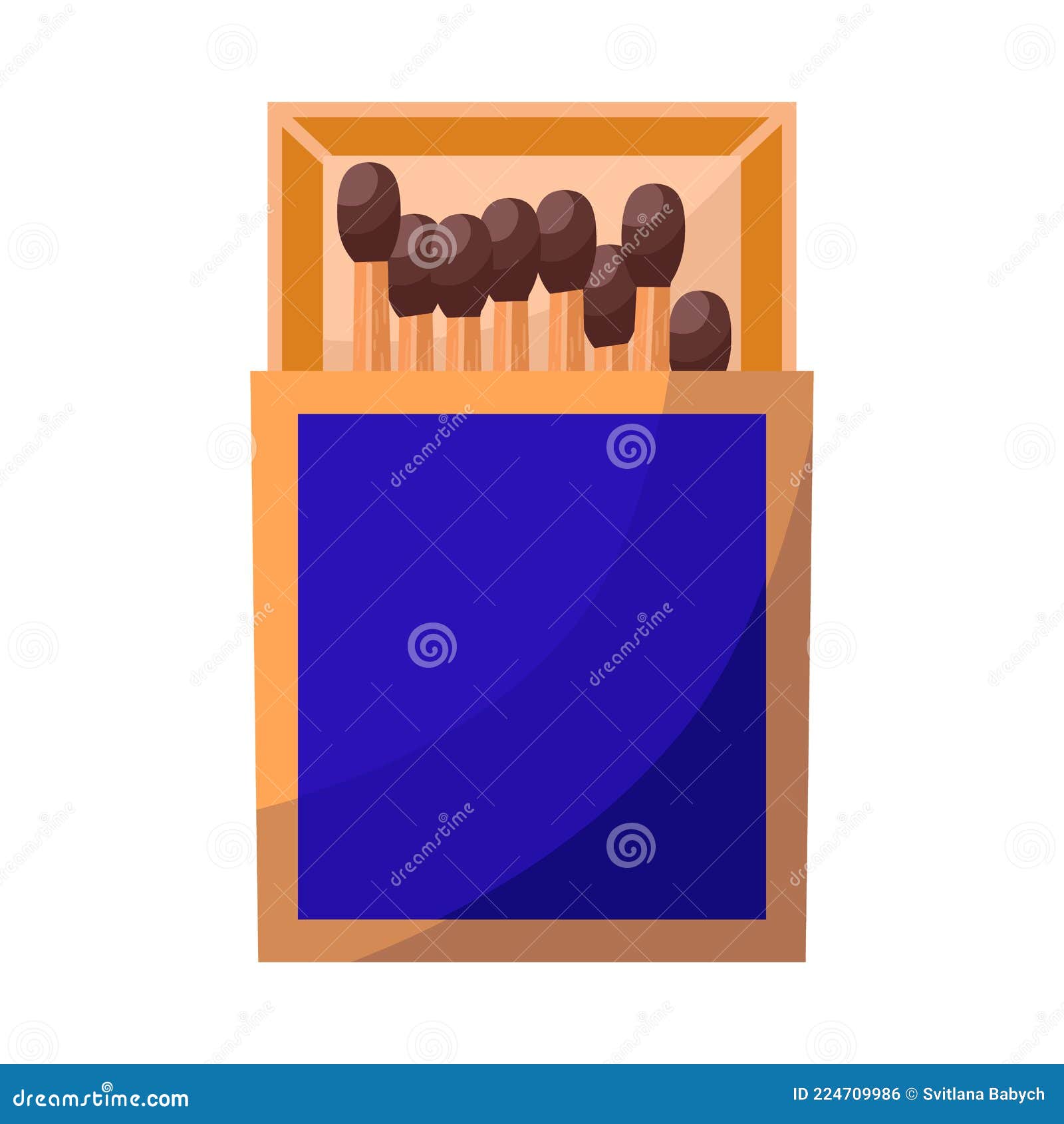 Vector Illustration of Matchbox and Box Sign.  Element of Matchbox