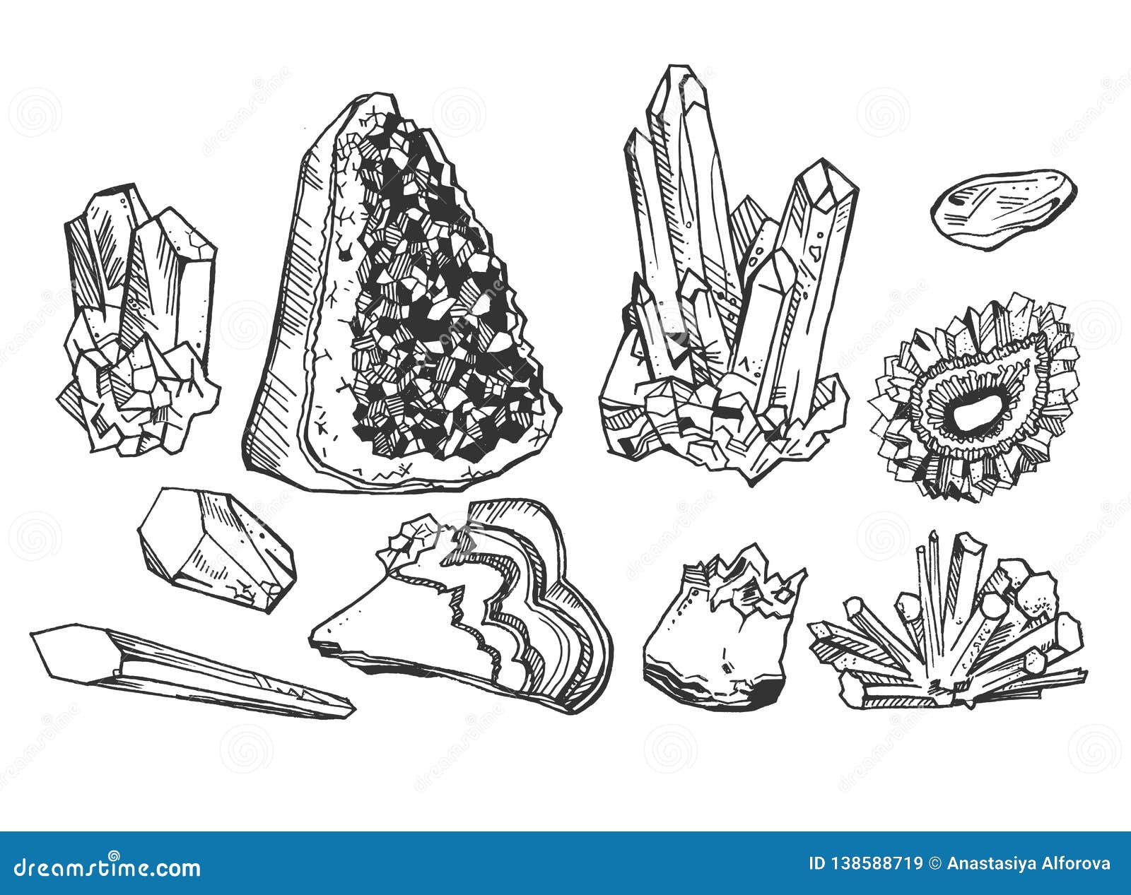 crystals and gem stones
