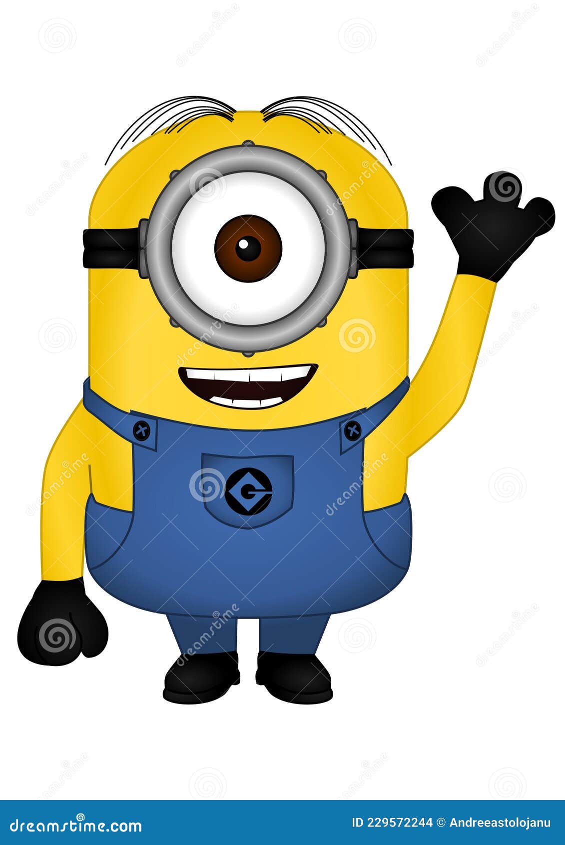 Vector Illustration of Minions Isolated on White Background, Character of Despicable  Me Editorial Stock Image - Illustration of overalls, cute: 229572244