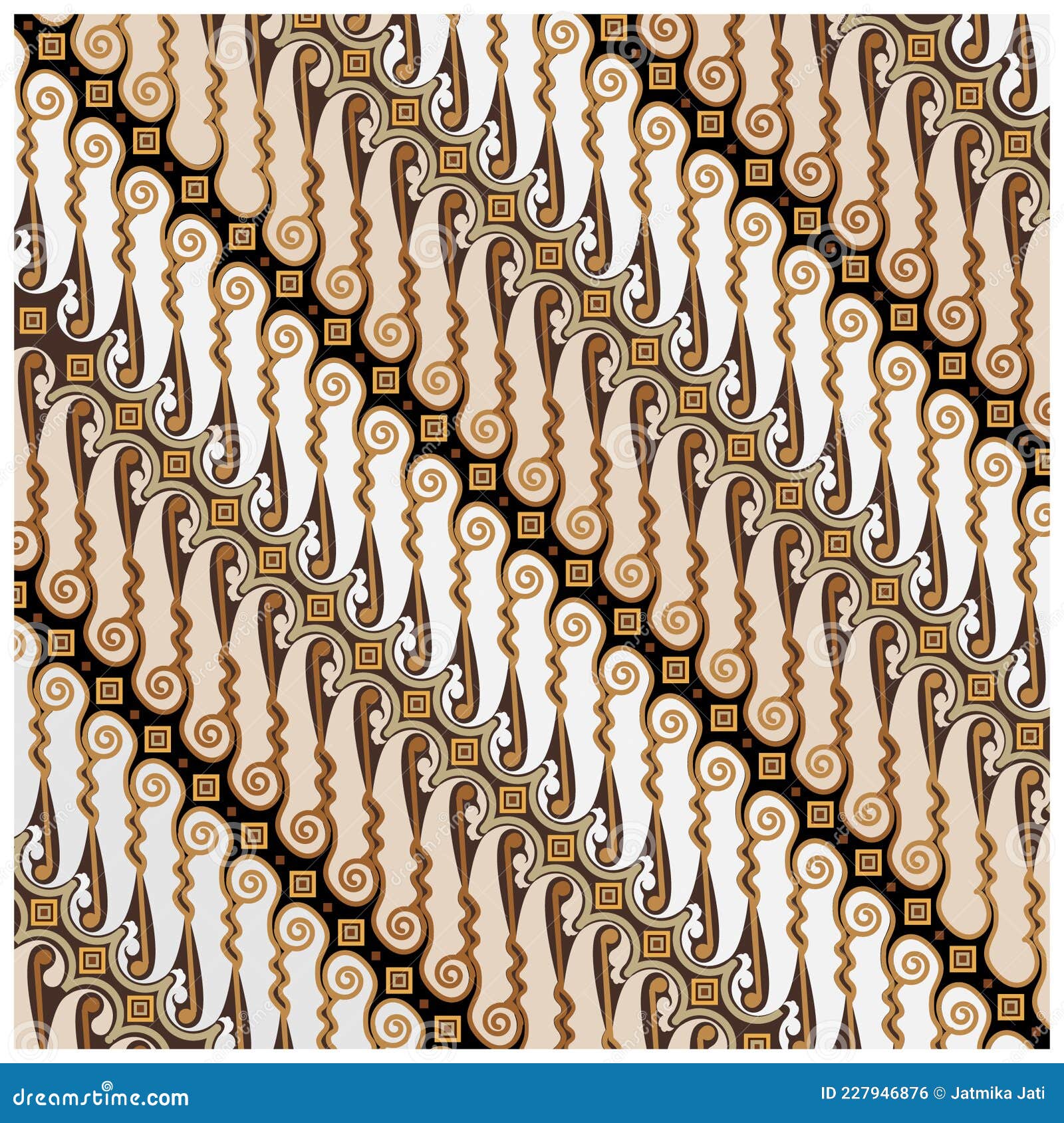 Motif Batik Parang Stock Vector Illustration Of Fabric 227946876