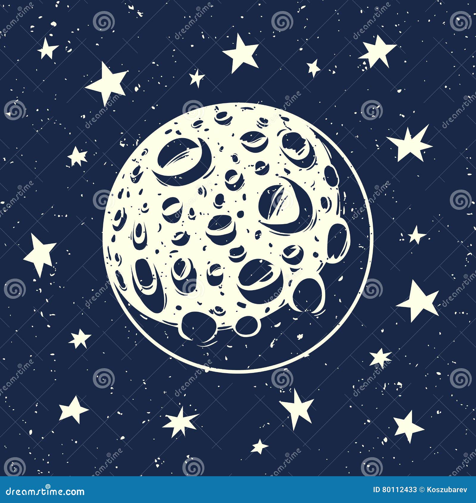 Рисунок луны в космосе. Луна векторное изображение. Луна с кратерами вектор. Луна и звезды вектор. Нарисованная Луна с кратерами.