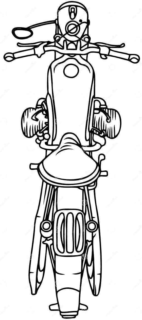 Vector Illustration of Motorcycle Stock Vector Illustration of vector