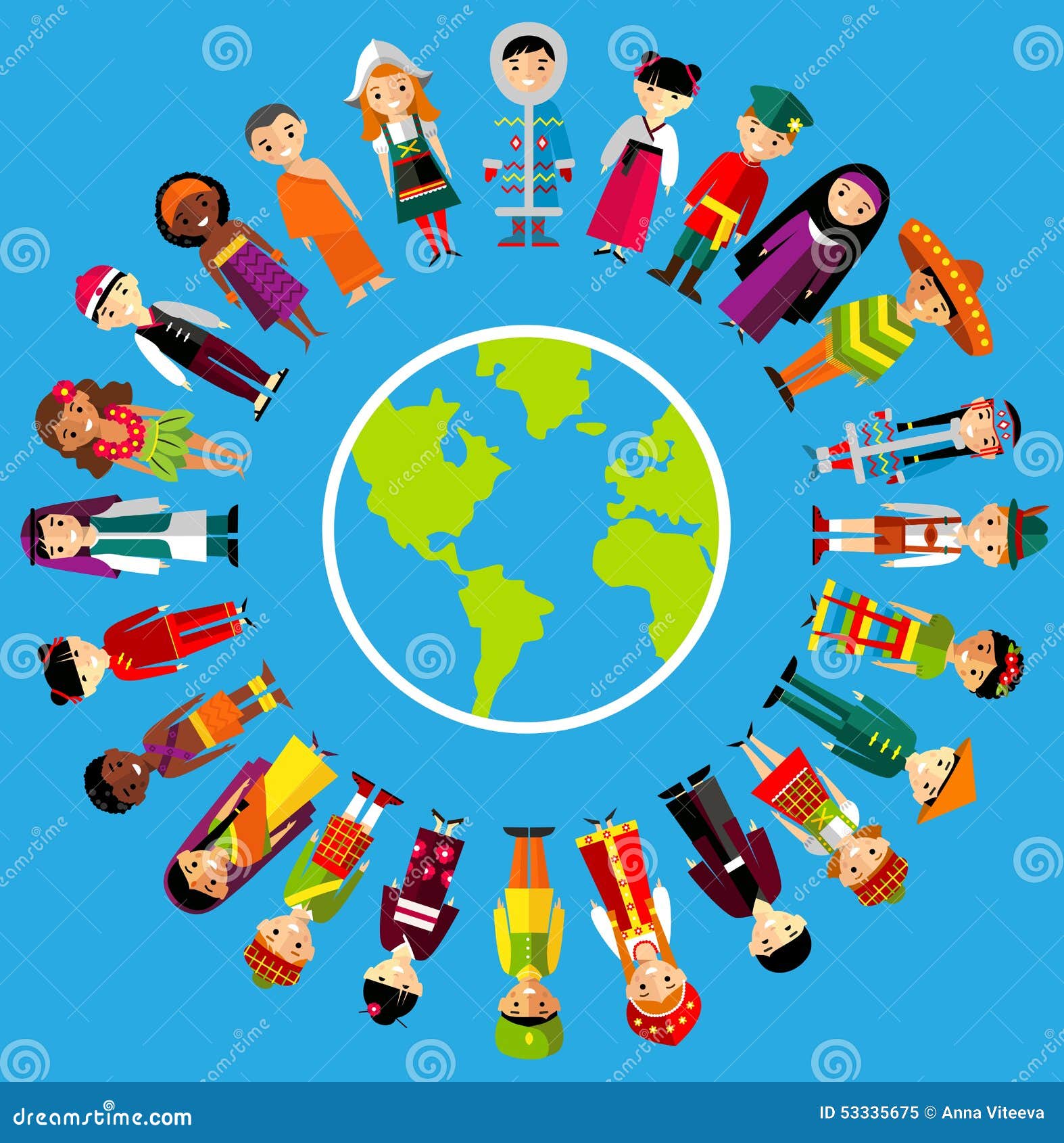 Vector Illustration of Multicultural National Children, People in Traditional Costumes Stock Vector - Illustration of children, female: 53335675 Vector Illustration of Multicultural National Children, People in Traditional Costumes Stock Vector - Illustration of children, female: 53335675