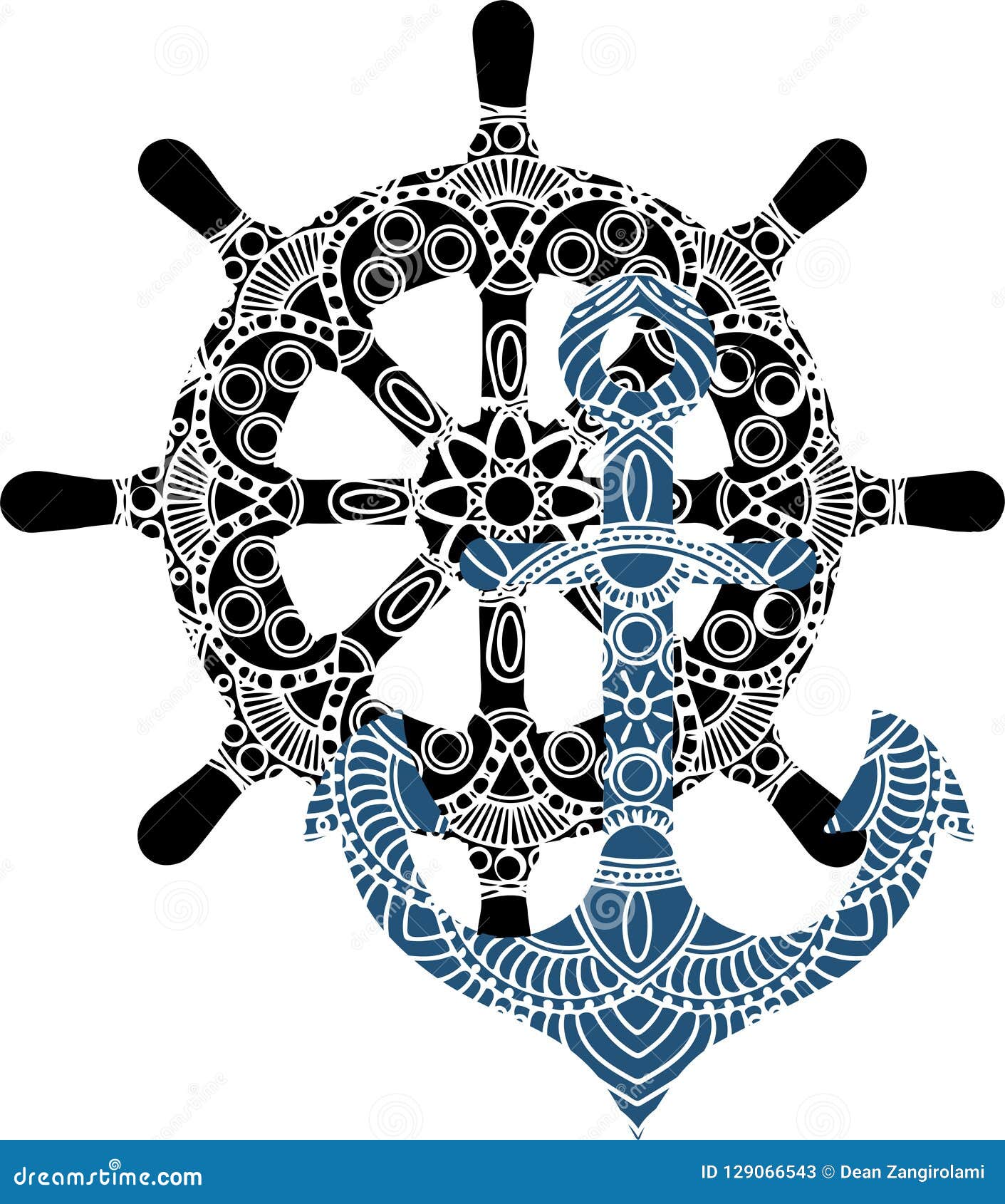 Download Vector Illustration Nautical Anchor Design Logo Template ...