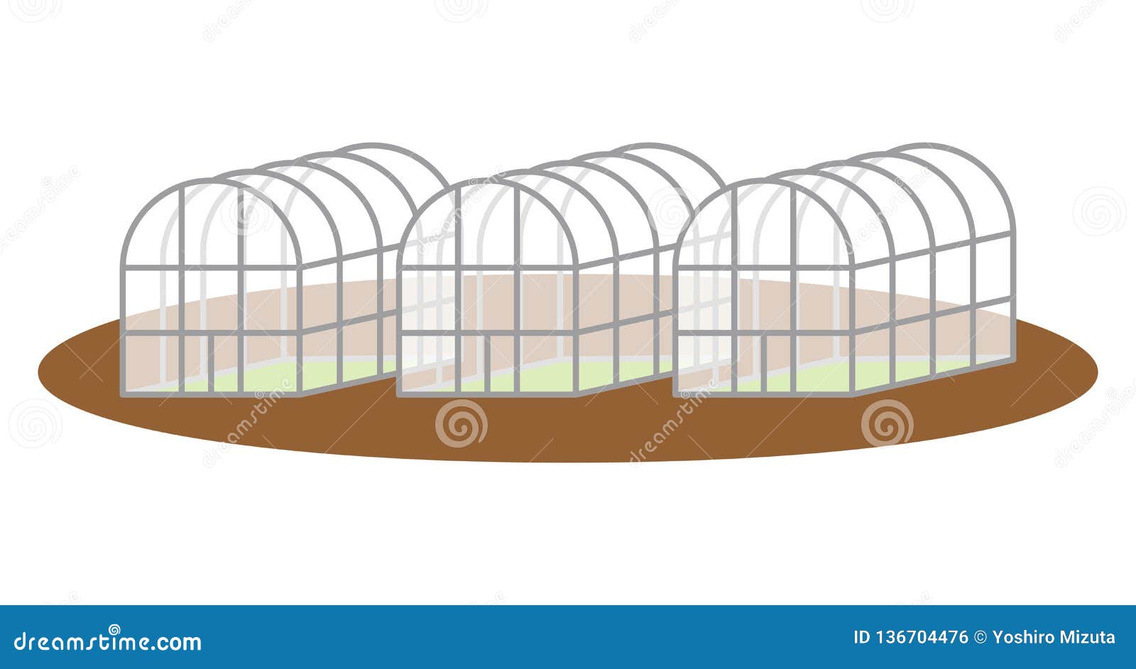 Greenhouse in a farm stock vector. Illustration of agriculture - 136704476