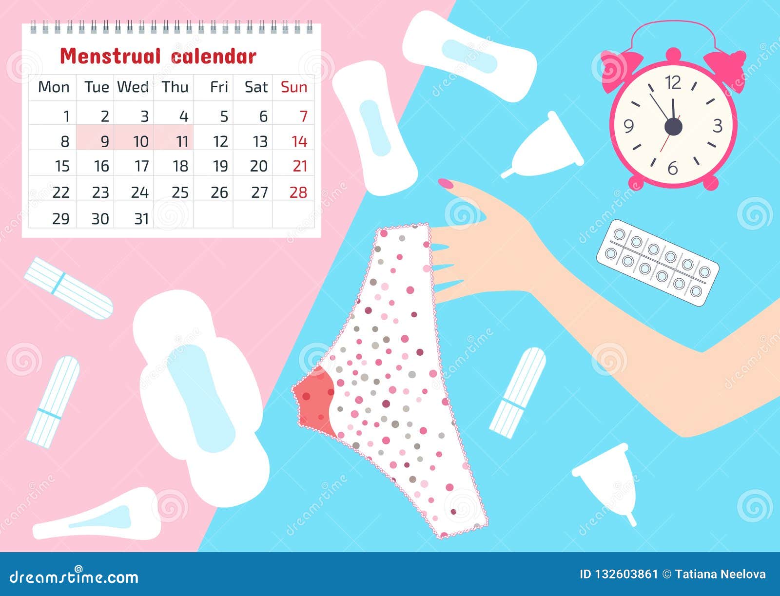 183 Monthlies Period Stock Illustrations, Vectors & Clipart