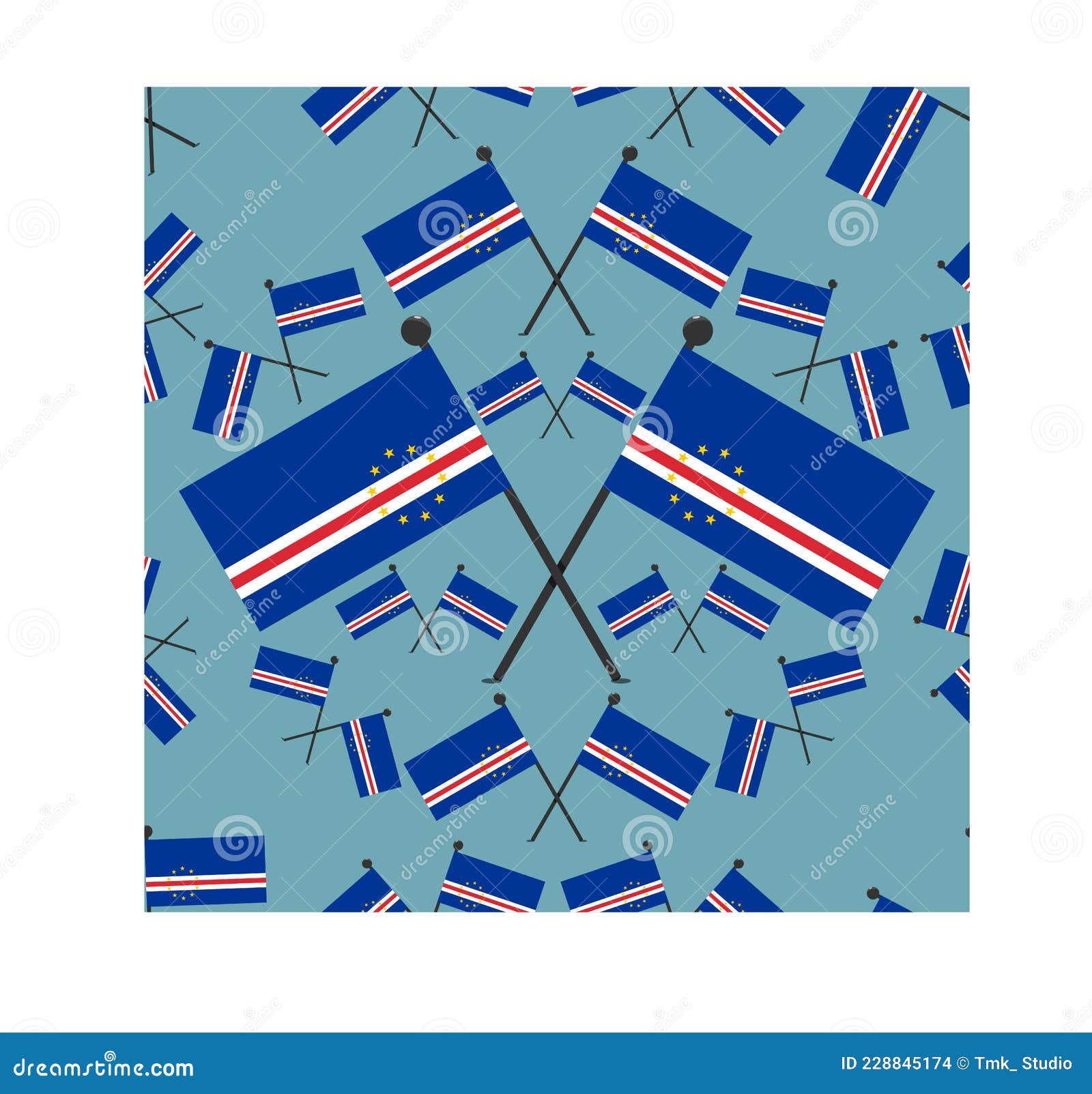   of pattern cape verde flags