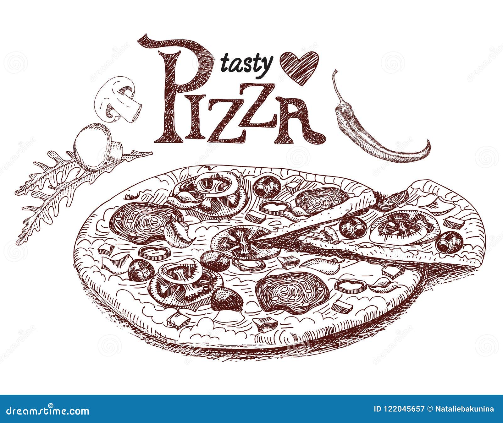 Pizza Sketch Stock Illustrations  15004 Pizza Sketch Stock Illustrations  Vectors  Clipart  Dreamstime