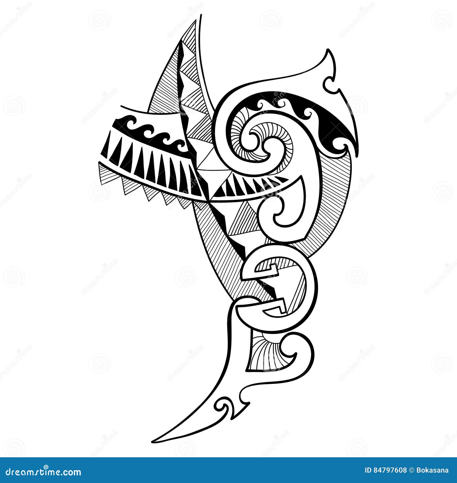 Maori polynesian tattoo bracelet. Tribal sleeve seamless pattern vector.  10450346 Vector Art at Vecteezy