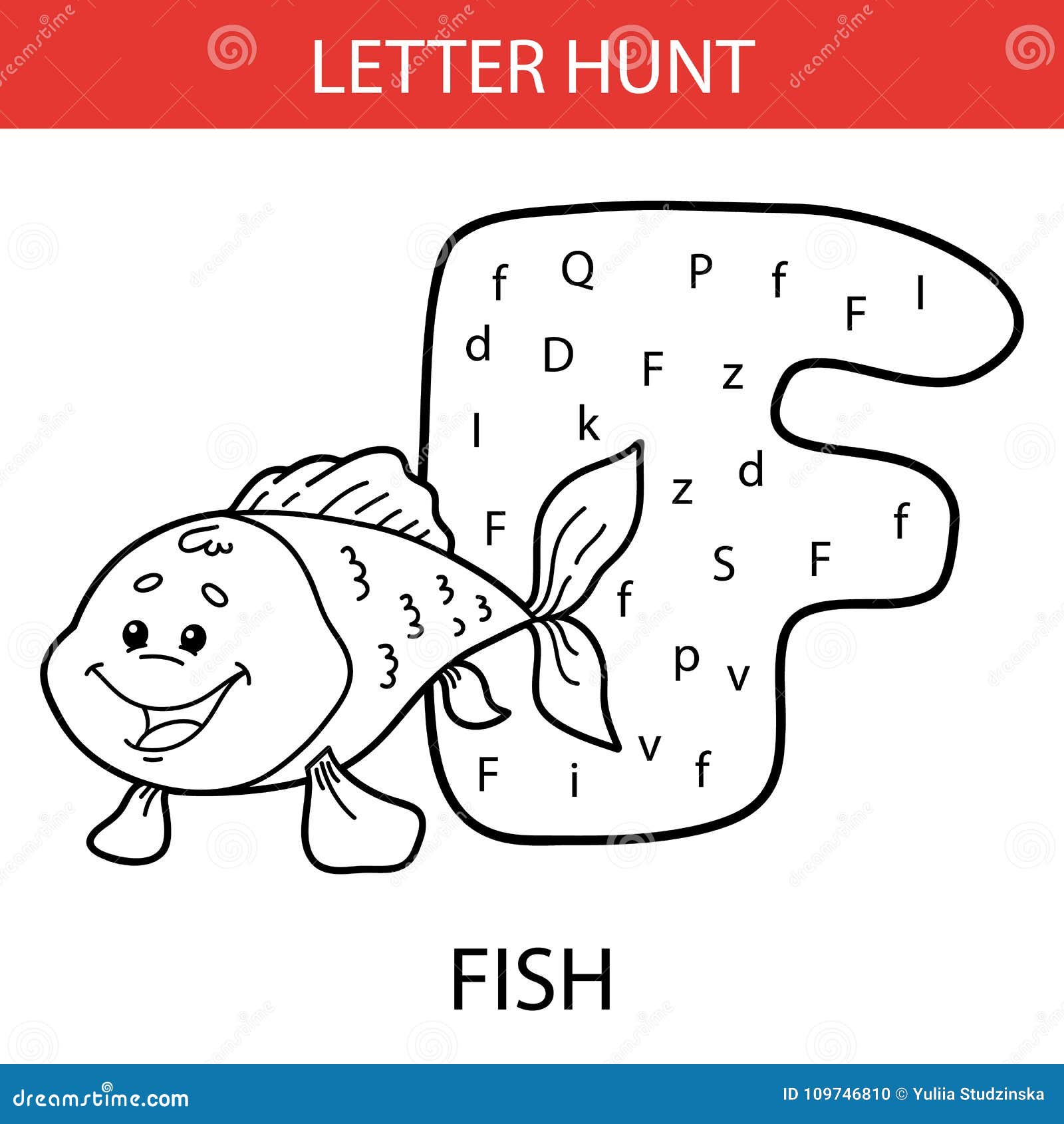 animal-letter-hunt-fish-stock-vector-illustration-of-activity-109746810