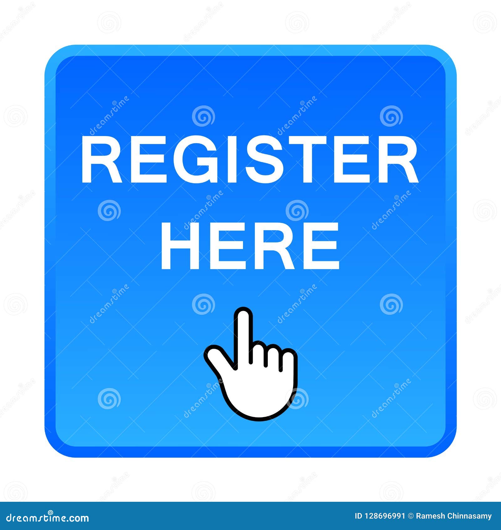 Register here button stock vector. Illustration of blog - 128696991