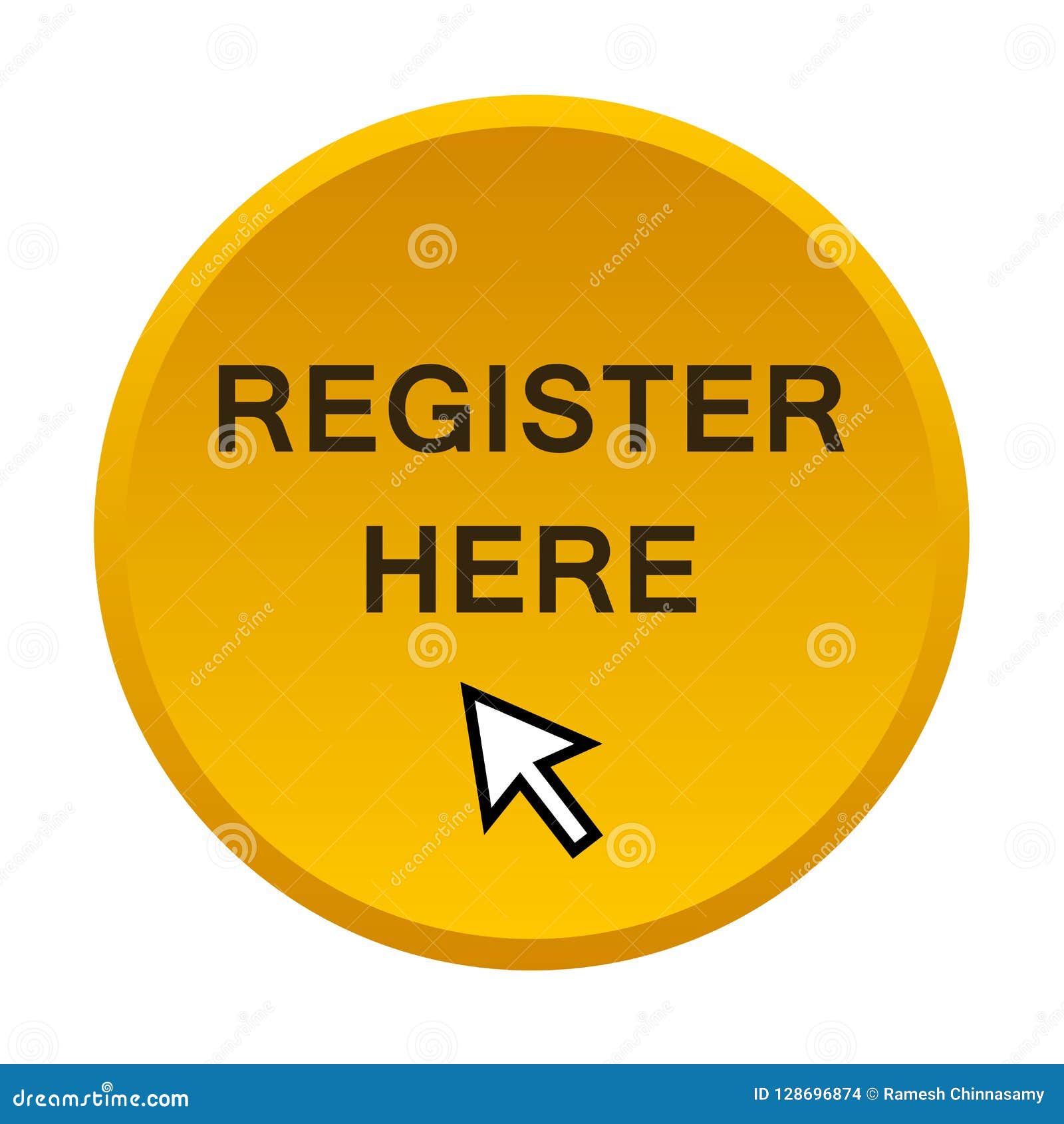 Register here button stock vector. Illustration of buttons - 128696874