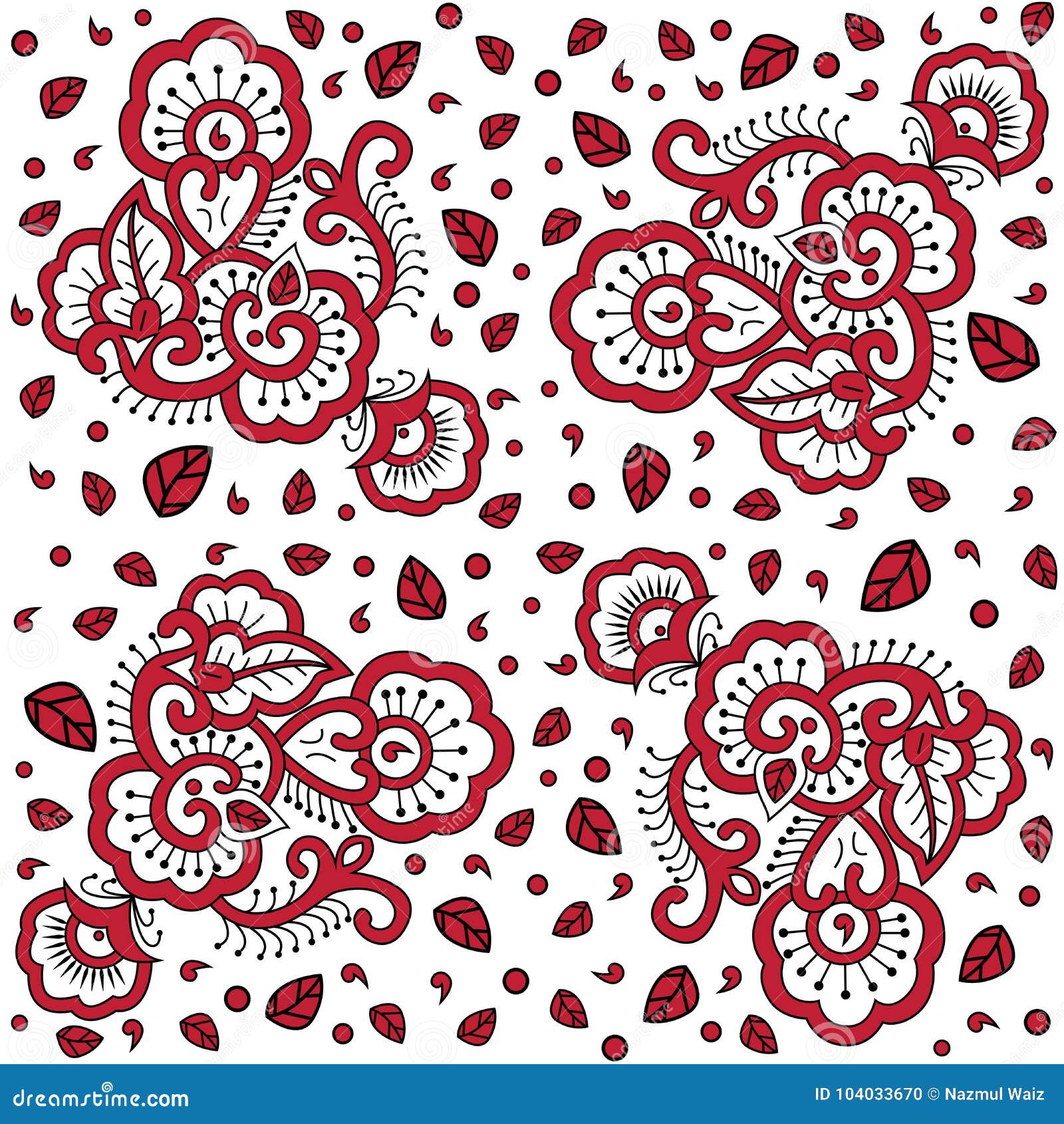   of seamless pattern  for cloths or paper