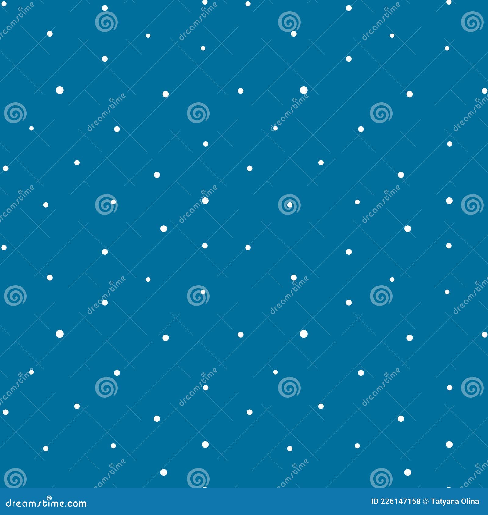 White Dots on Blue Background.Vector Illustration Stock Vector