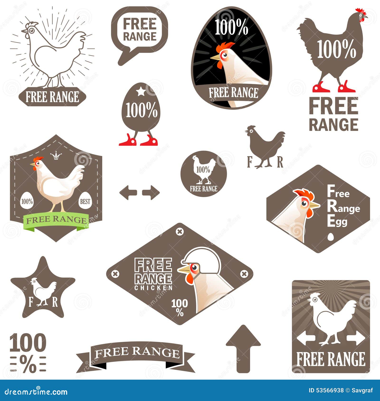 Vector Illustration Set Of Vector Labels Free Range Chicken Stock Vector Illustration Of Running Label Vector Illustration Set Of Vector Labels Free Range Chicken Stock Vector Illustration Of Running Label