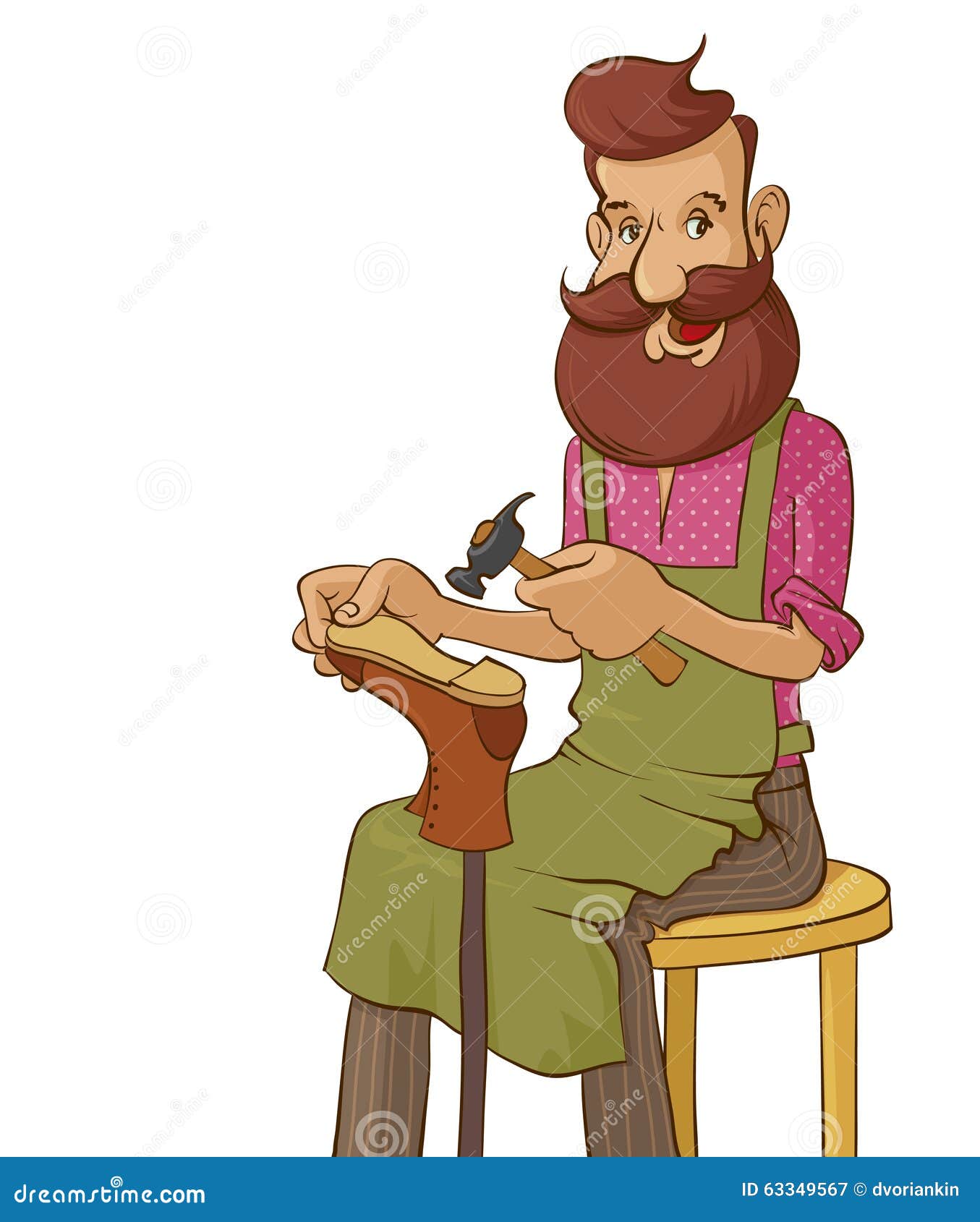 Vector Illustration of Shoemaker Stock Vector Illustration of