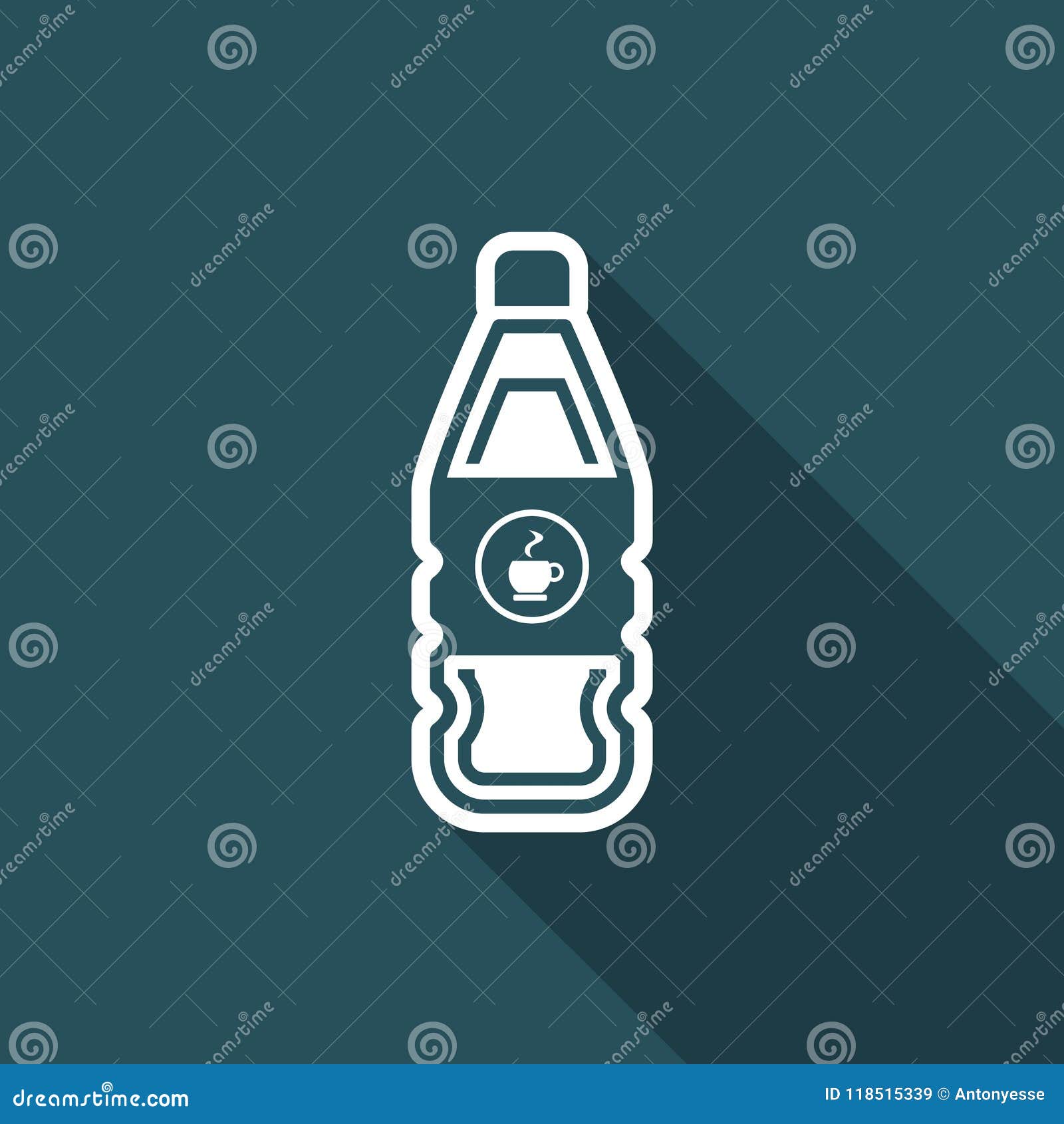 Download Vector Illustration Of Single Isolated Coffee Bottle Icon ...