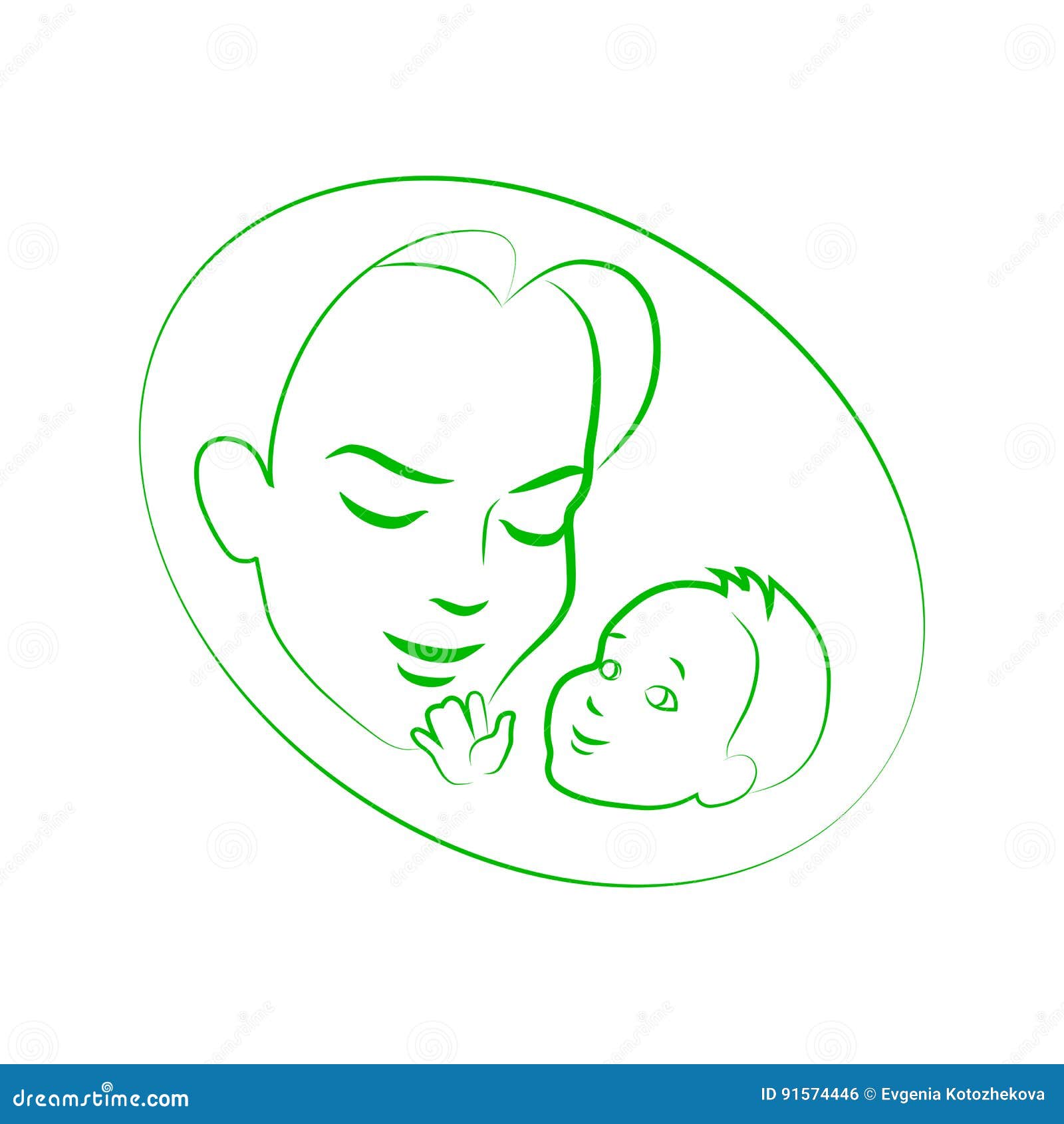 Newborn little baby smiling with small arms Vector Image