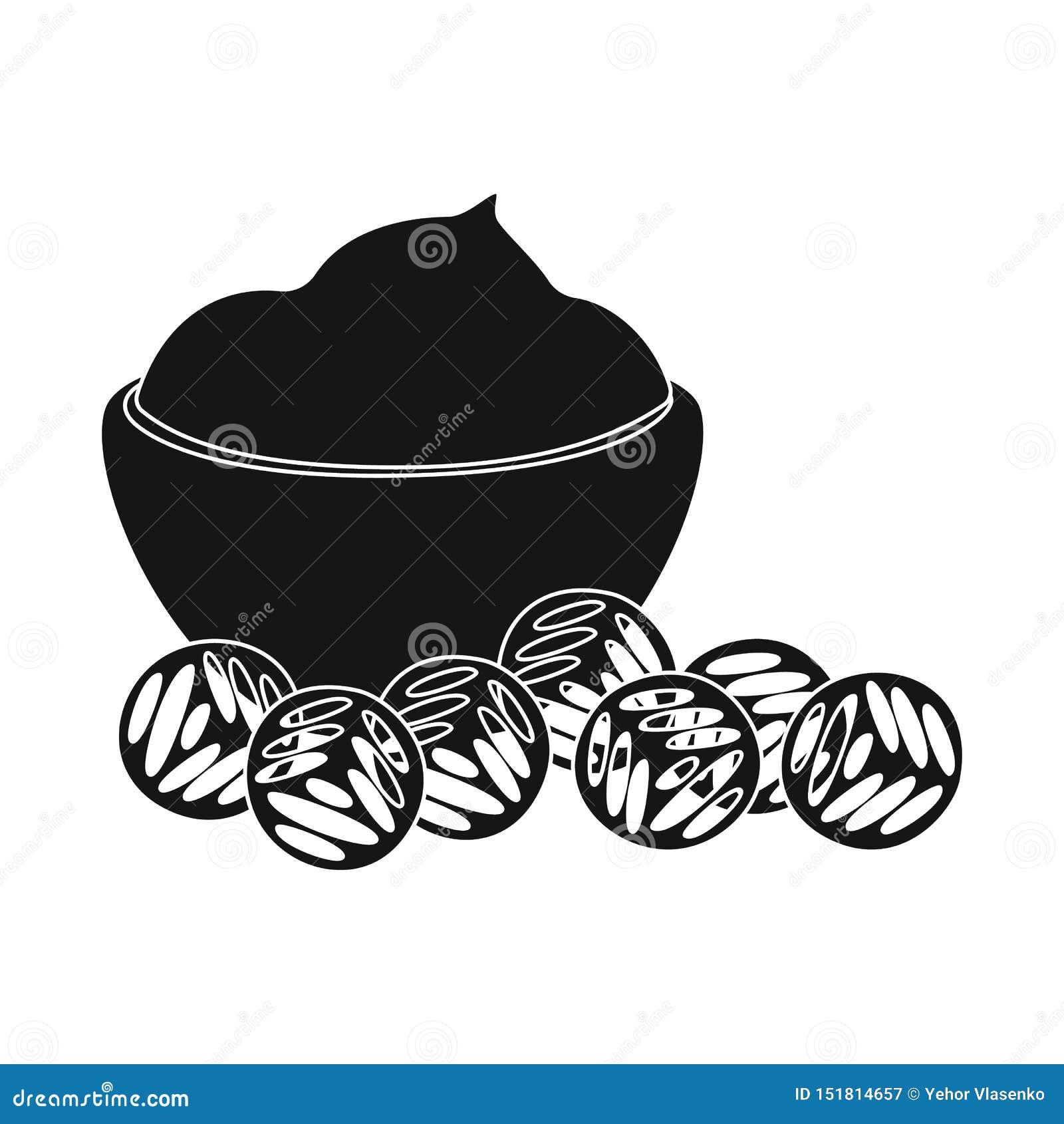 Vector Design of Snack and Croutons Logo. Collection of Snack and Bread