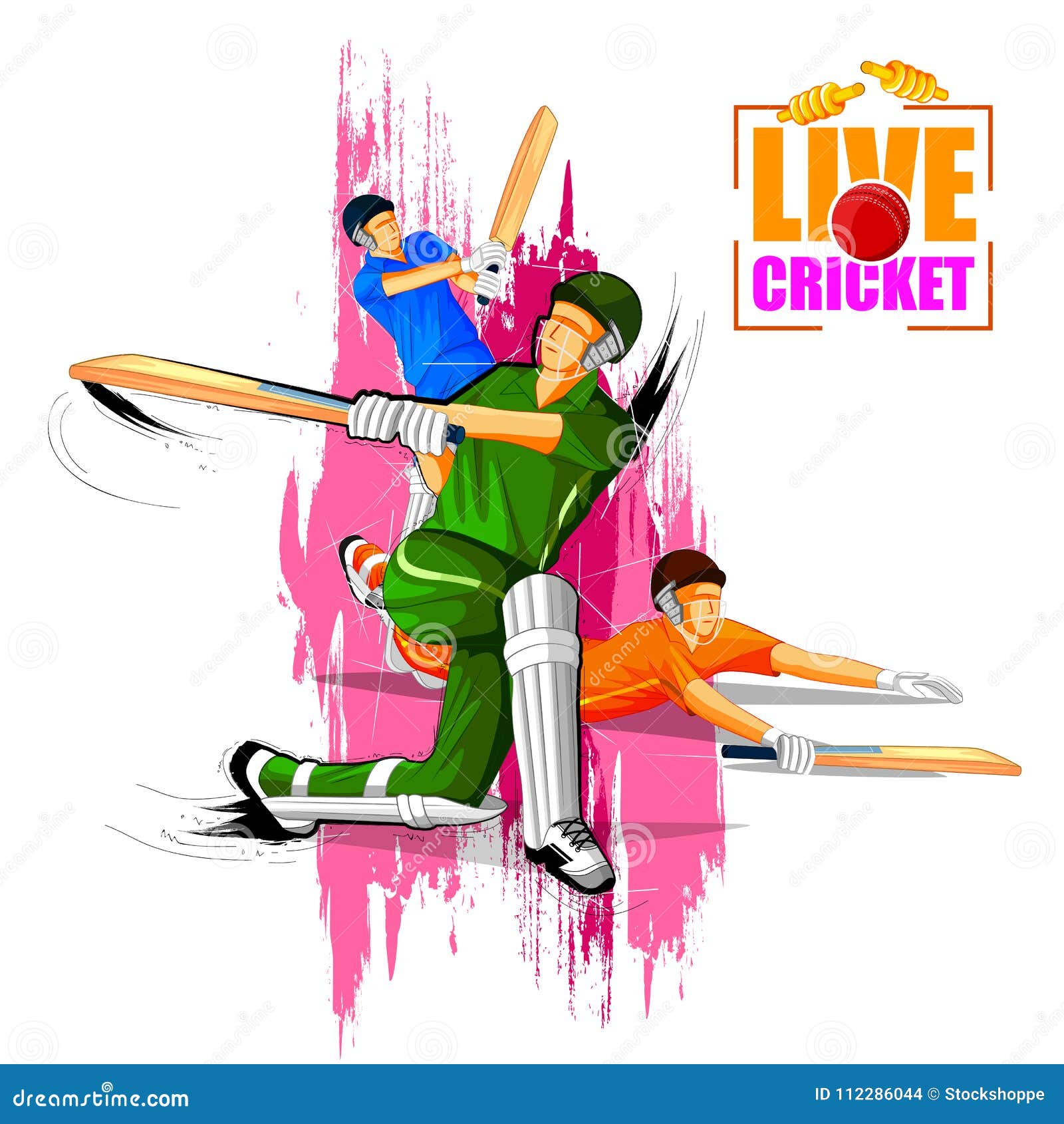 Sports Background for the Match of Cricket Championship Tournament Stock  Vector - Illustration of scalable, league: 112286044