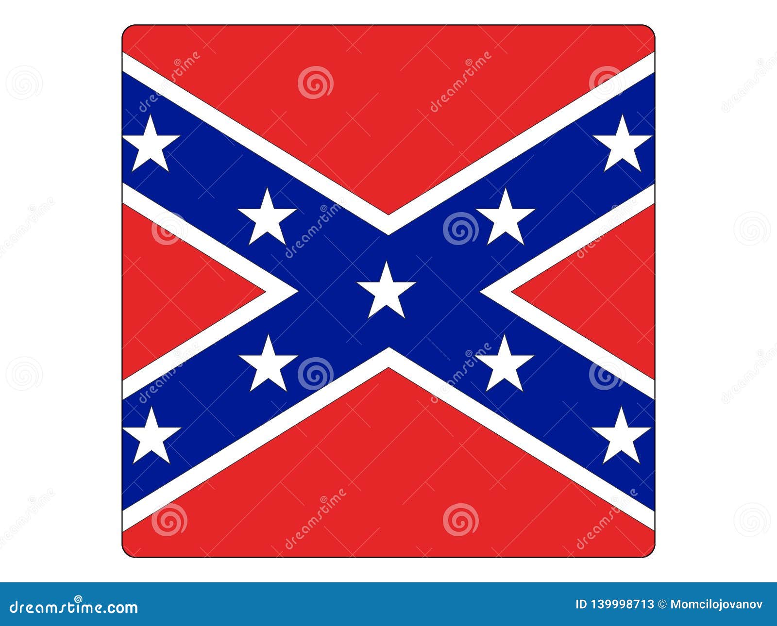 Download Square Confederate Flag Of USA State Of Mississippi Stock ...