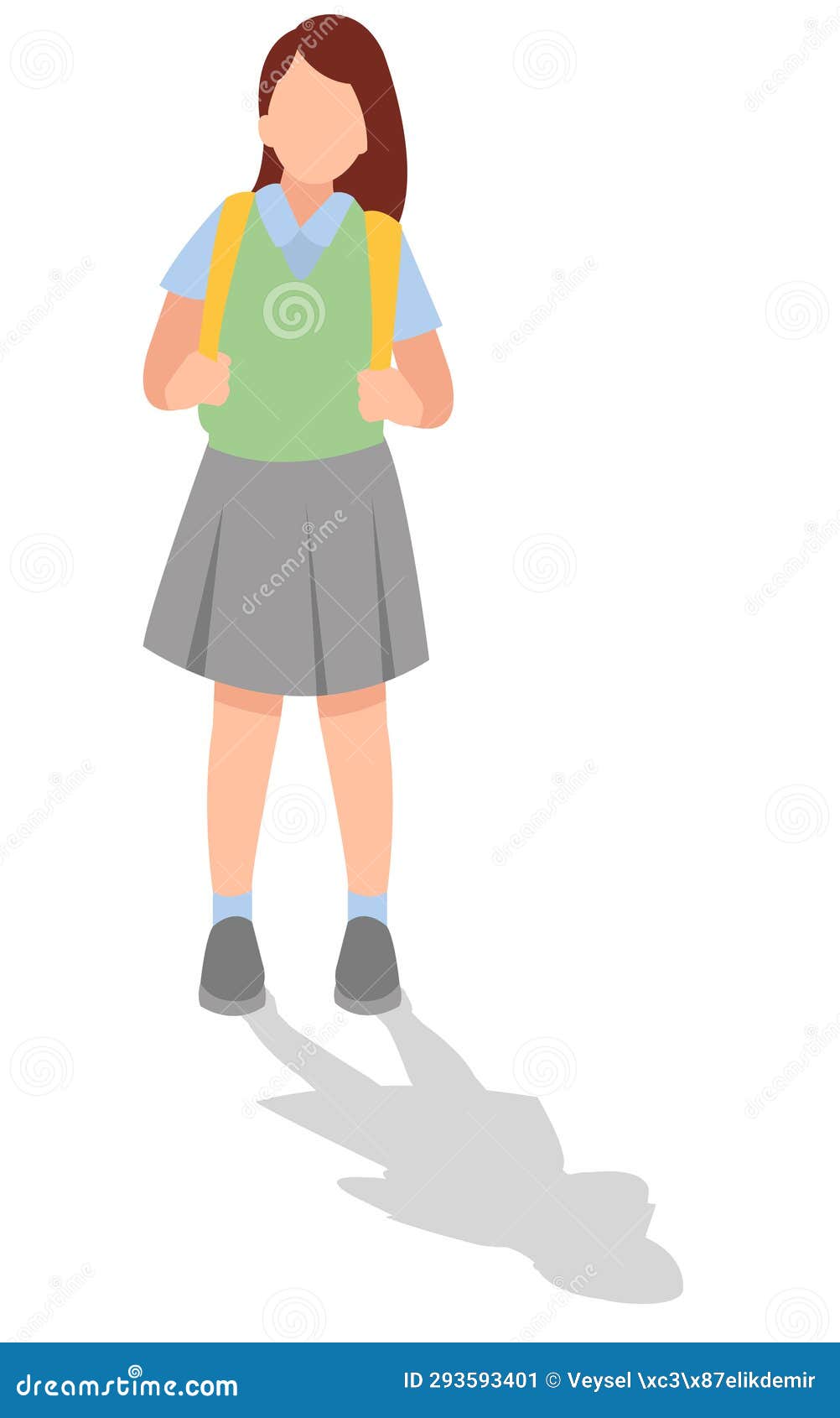 Students in Different Postures Stock Illustration - Illustration of ...
