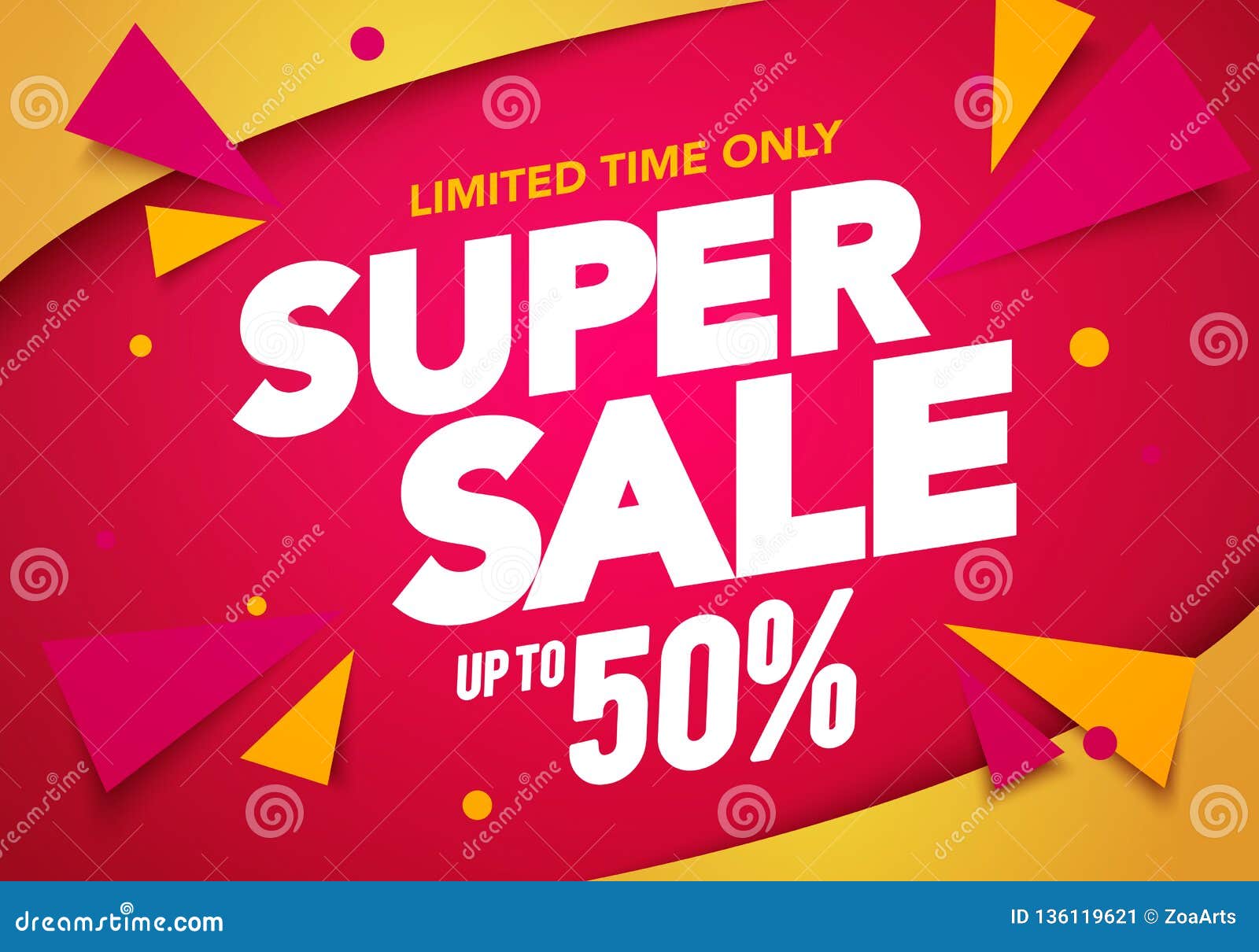   super sale banner template , big sales special offer. end of season party background