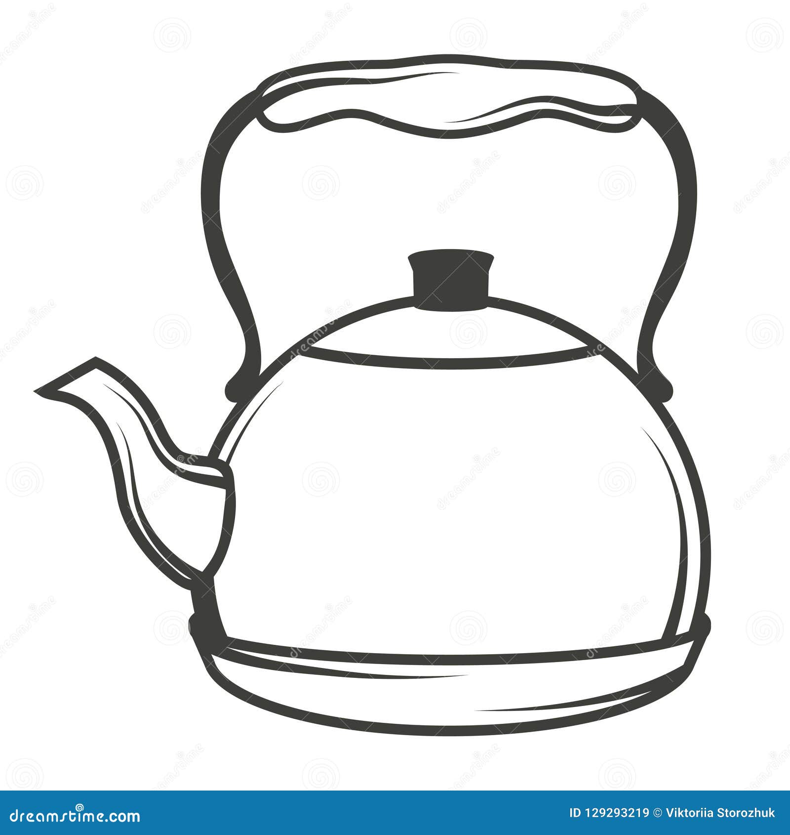 Teapot Glass Sketch Hand Drawn Vector Stock Illustration  Illustration of  teapot vintage 254222628