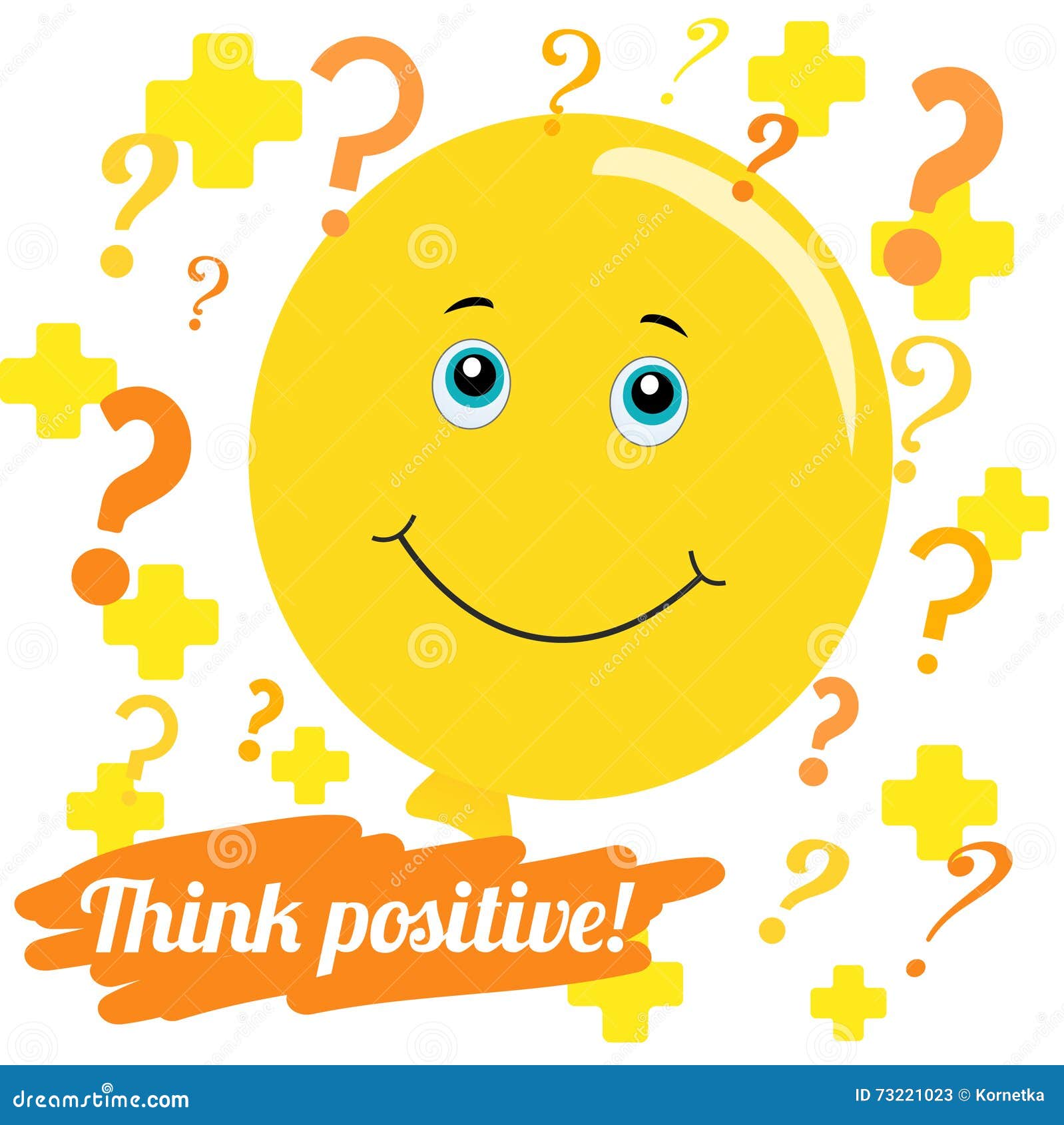 Premium Vector  Cute funny think emoji smile face with question