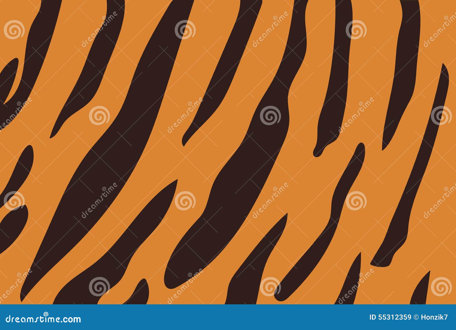 Vector Illustration of Tiger Stripe Pattern. Stock Vector - Illustration of  detail, closeup: 55312359