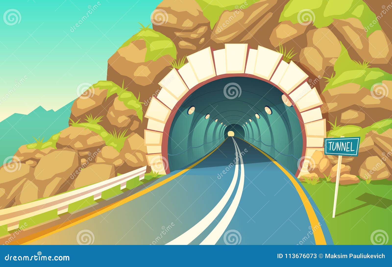underground tunnel clipart