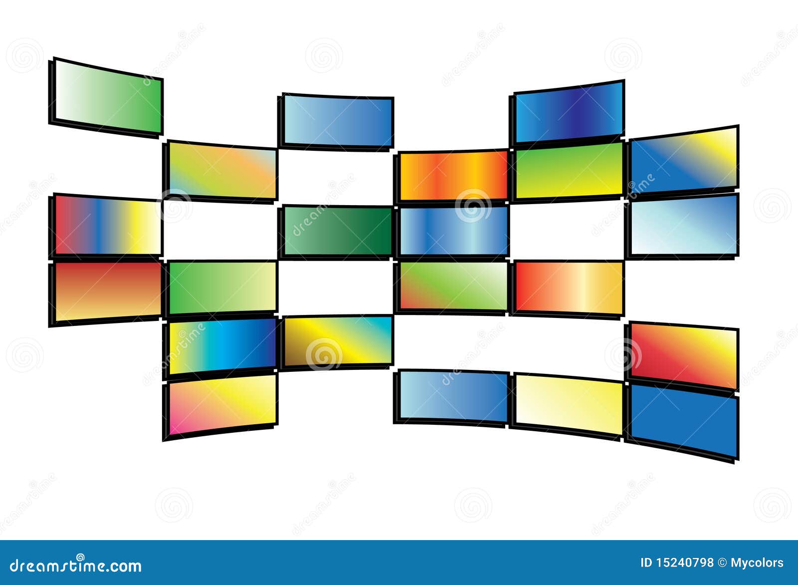 Vector Illustration of Tv Screens Stock Vector Illustration of screen