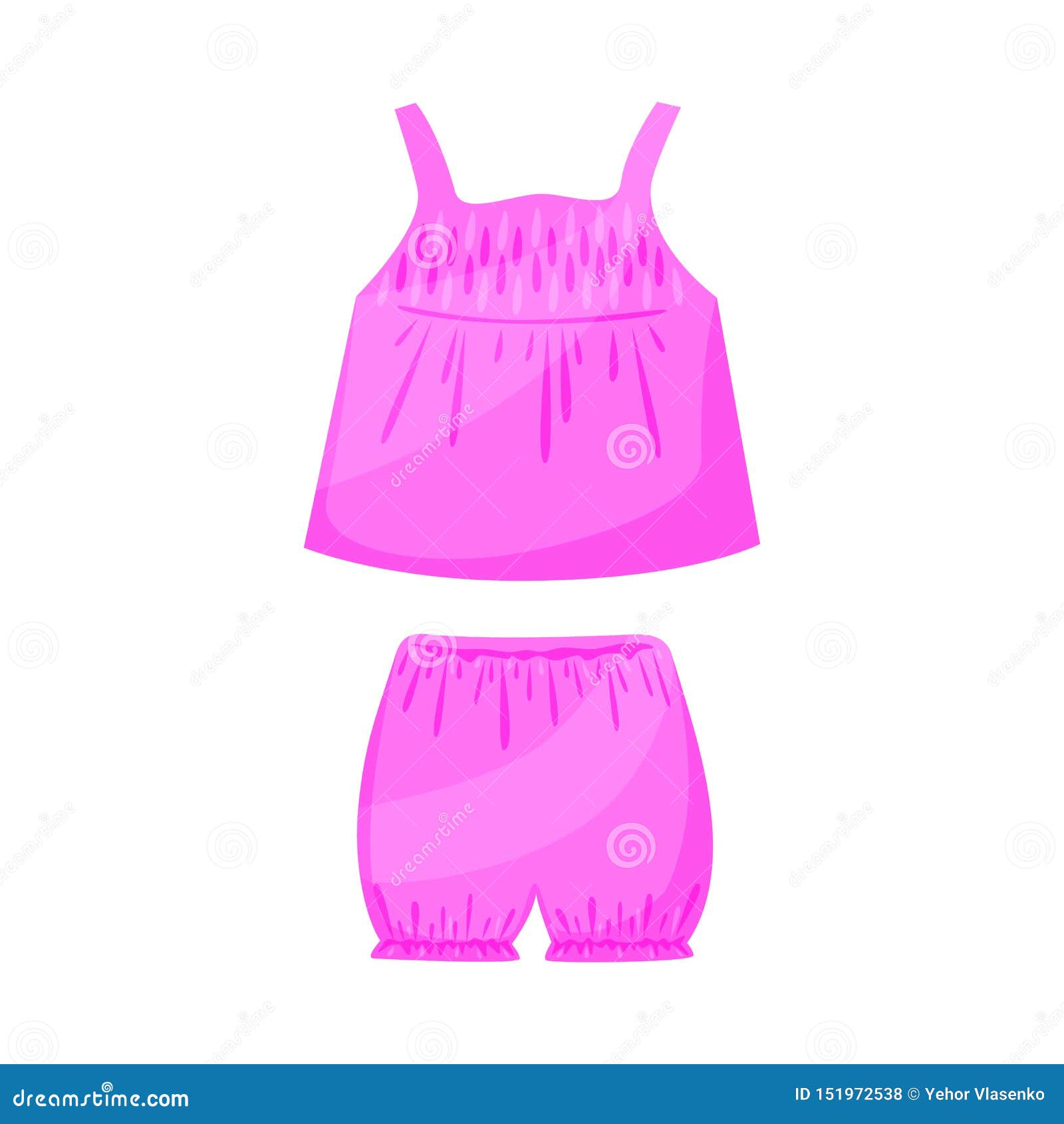 Vector Illustration of Underwear and Girl Sign. Collection of Underwear ...