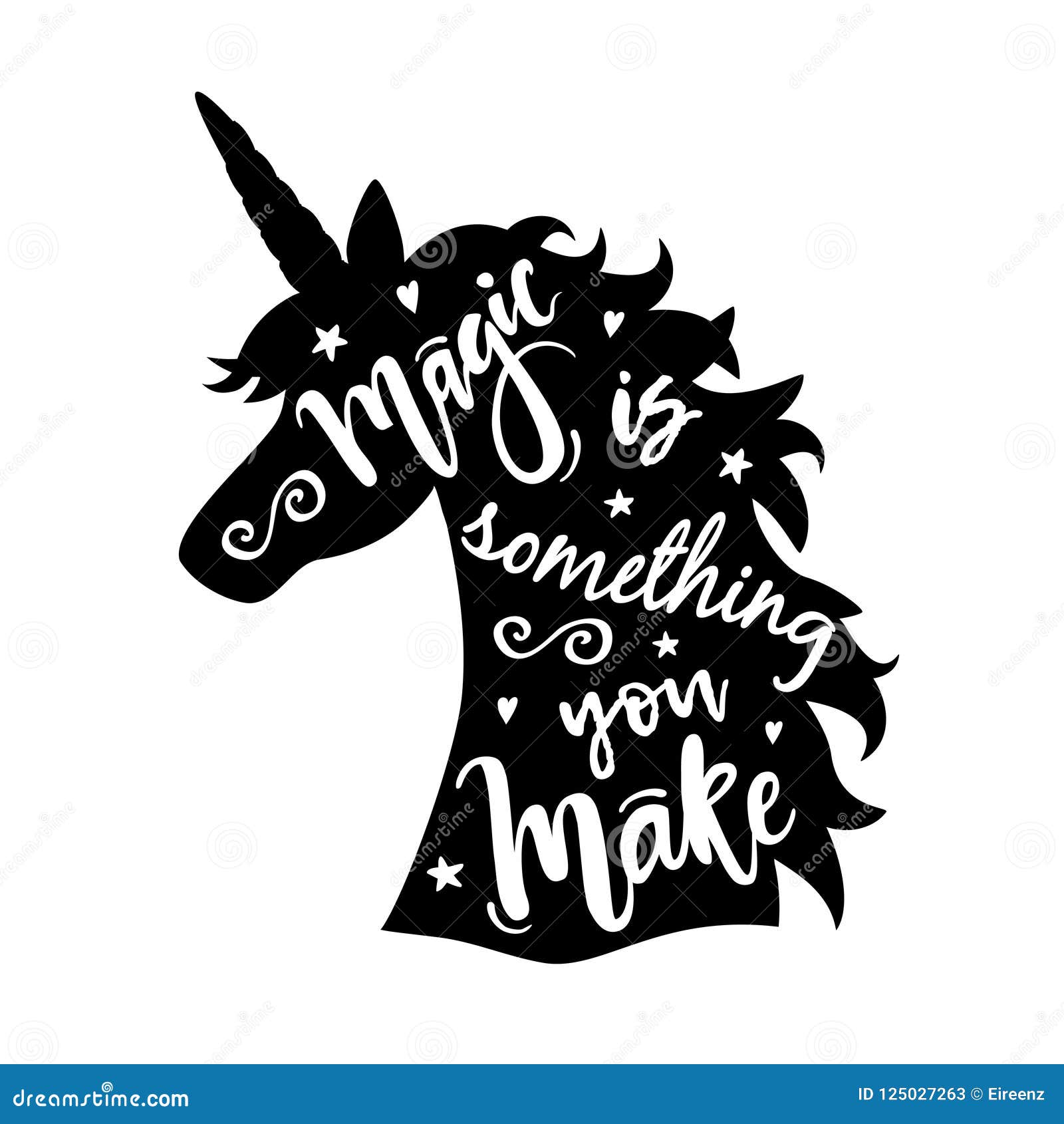 Unicorn Head Silhouette Stock Illustrations – 1,310 