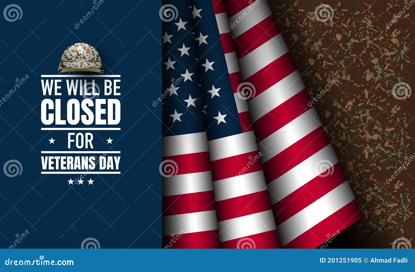 Vector Illustration of Veterans Day Stock Vector - Illustration of