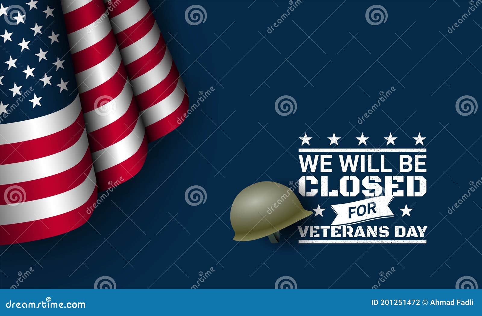 Vector Illustration of Veterans Day Stock Vector - Illustration of