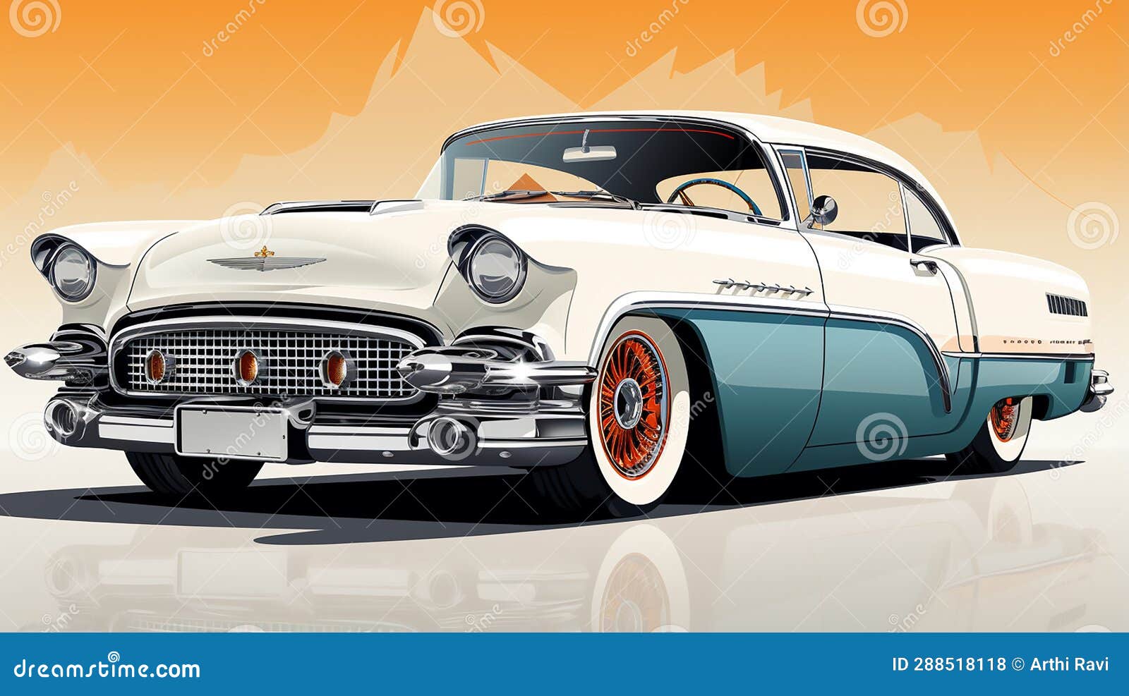 Vector Illustration of White Ambassador Stock Illustration