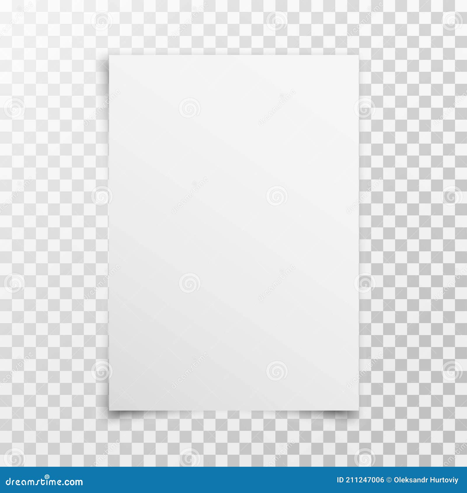 White Realistic Blank Paper Page with Shadow Isolated on Transparent  Background. A4 Size Sheet Paper Stock Vector - Illustration of modern,  clean: 211247006