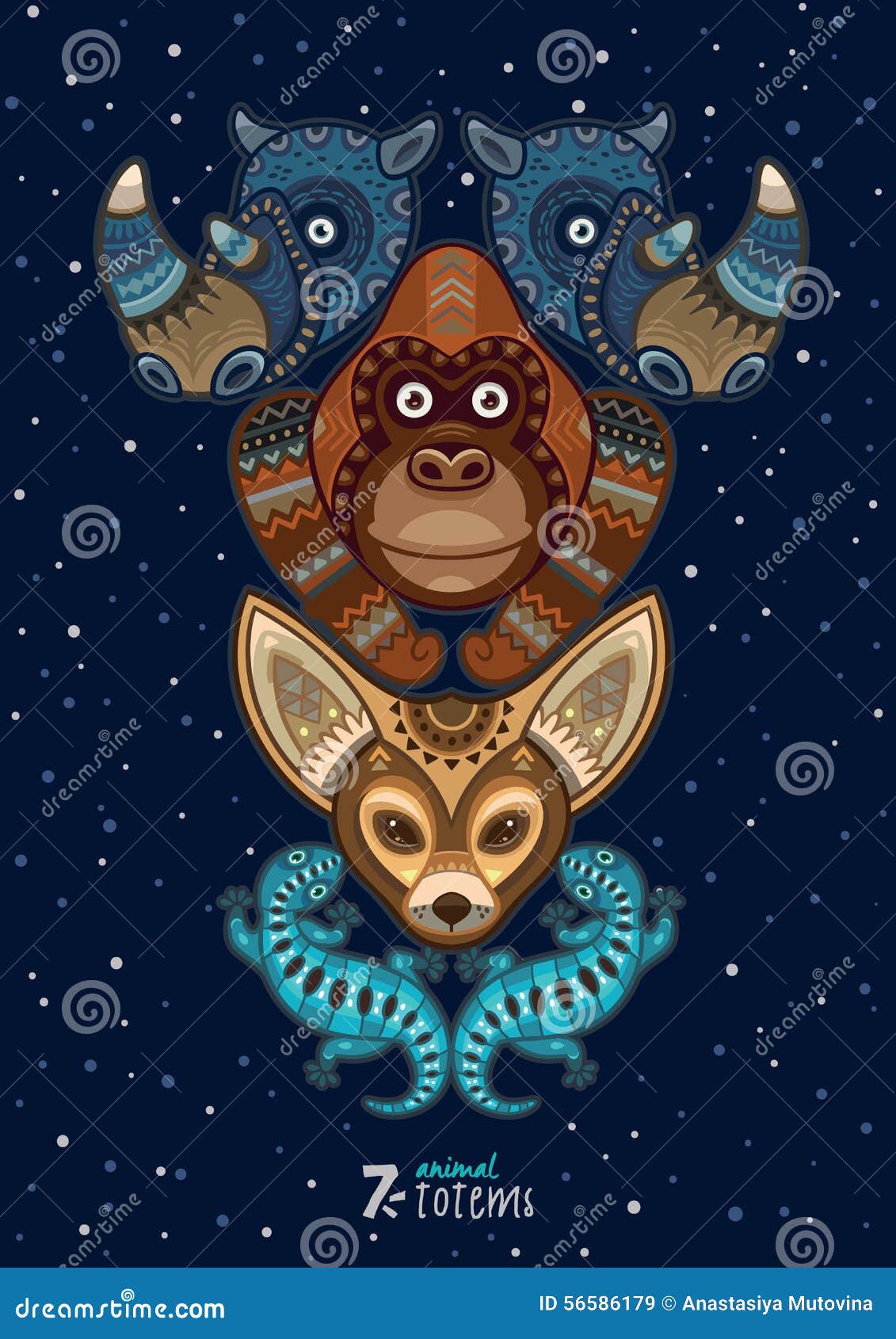 Animal Totem Stock Illustrations – 12,801 Animal Totem Stock Illustrations,  Vectors & Clipart - Dreamstime