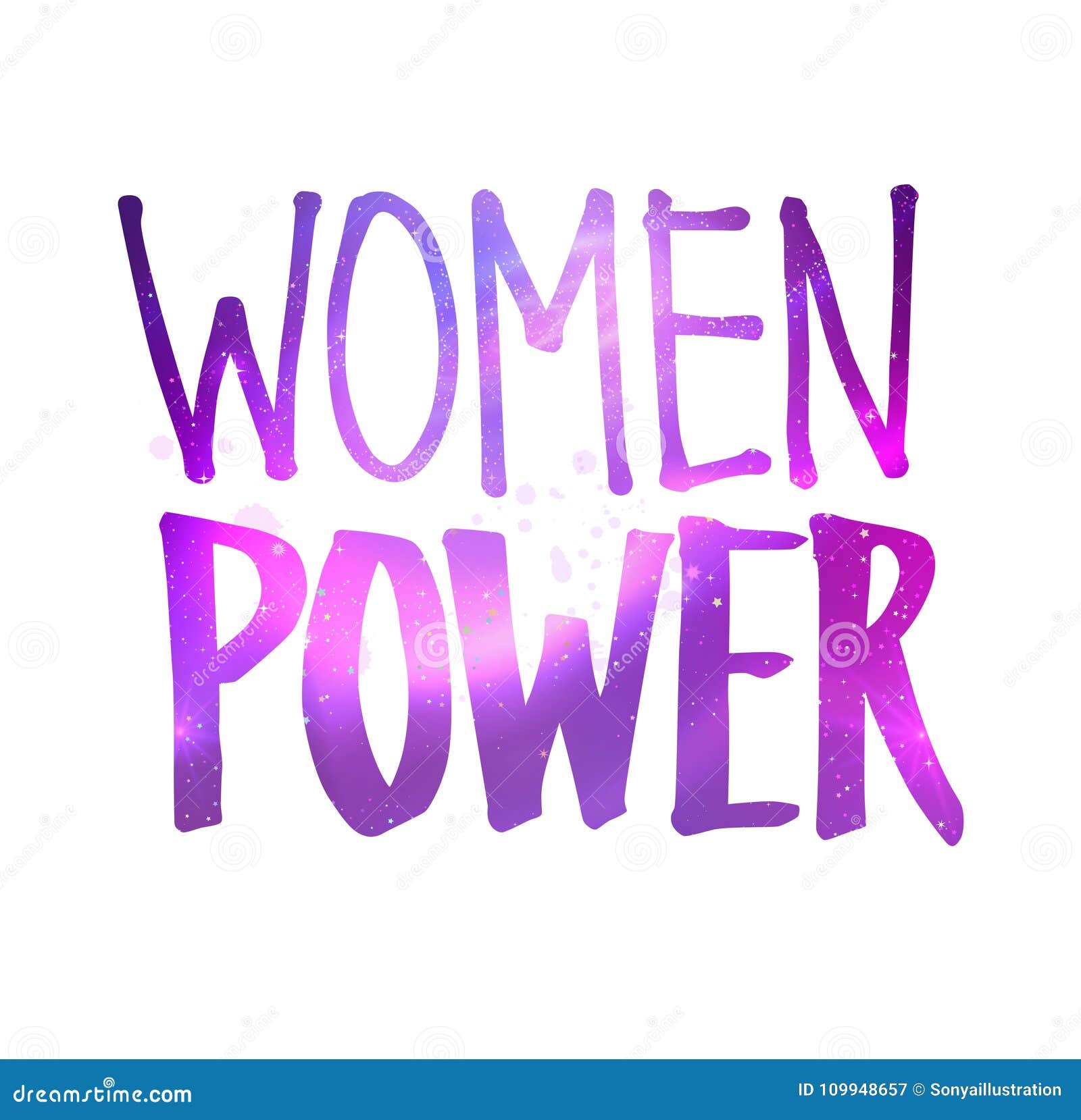 Illustration of Women Power Lettering Stock Vector - Illustration of ...