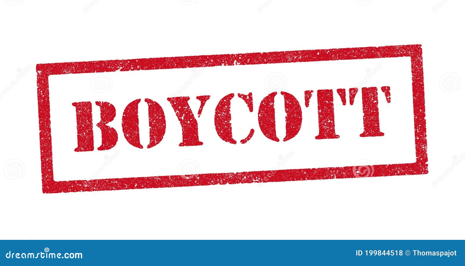 boycott red ink stamp