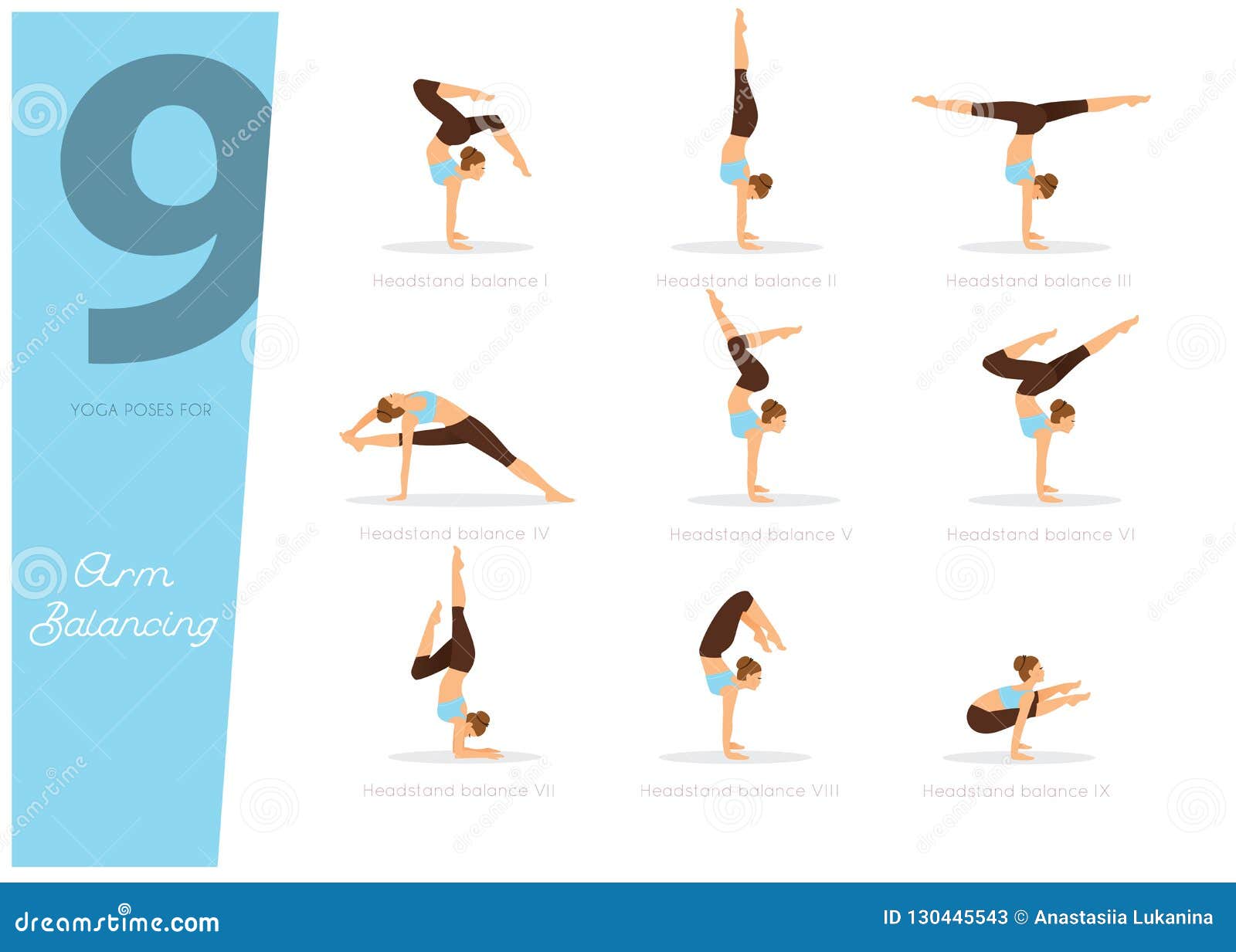 Set of bbw yoga pose. A full girl is engaged in asanas, gymnastics.  Vigorous activity for health, flexibility, balance. Vector graphics.  22561486 Vector Art at Vecteezy